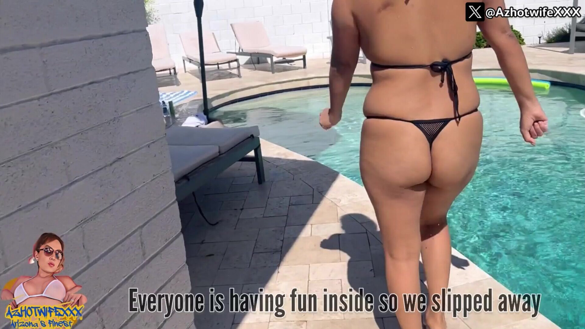 Daisy Foxxx We Enjoyed The Pool In The Sunlight - babe - brunette - hardcore - homemade - squirt - outdoors