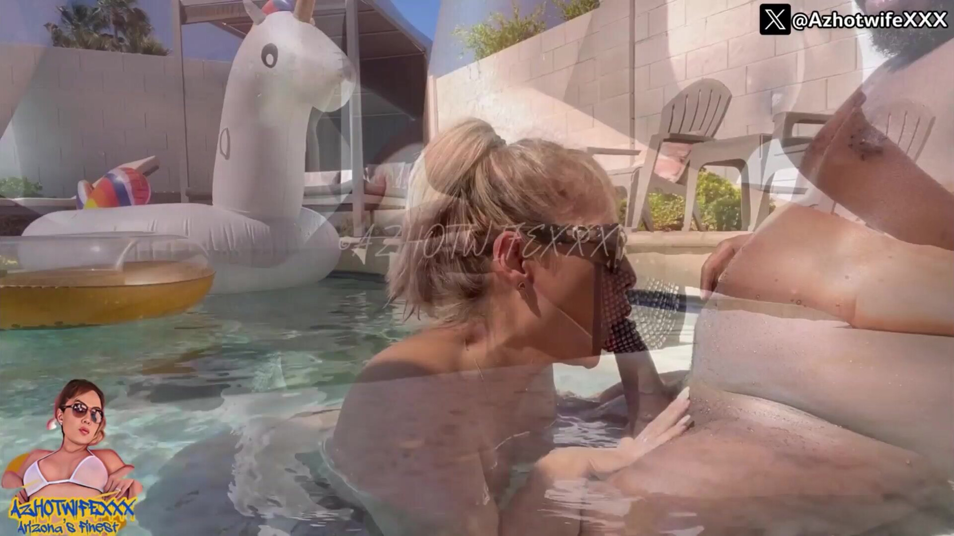 Daisy Foxxx We Enjoyed The Pool In The Sunlight - babe - brunette - hardcore - homemade - squirt - outdoors