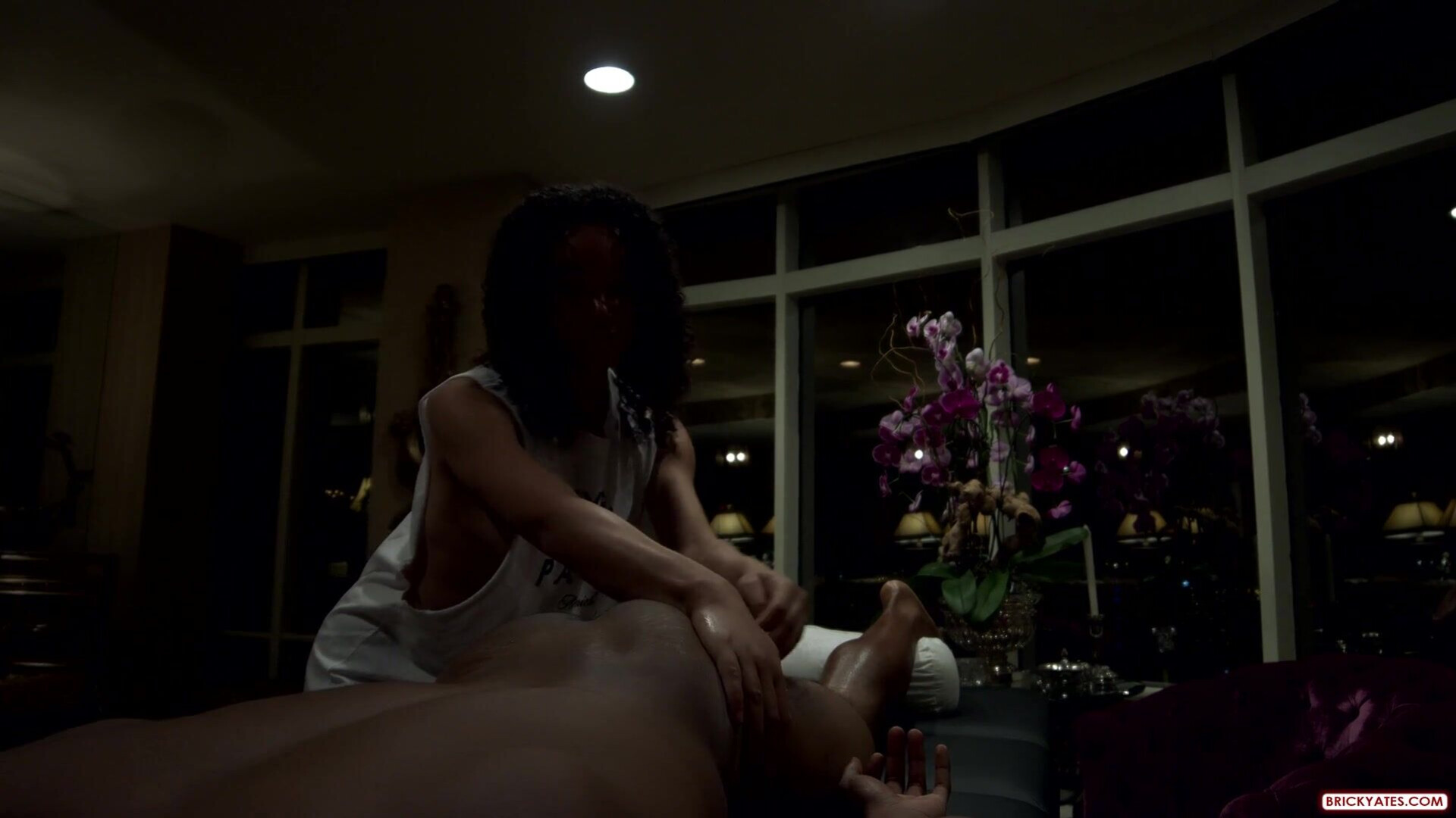 Freyja Down Blouse During Happy Ending Massage - milf - big ass - blowjob