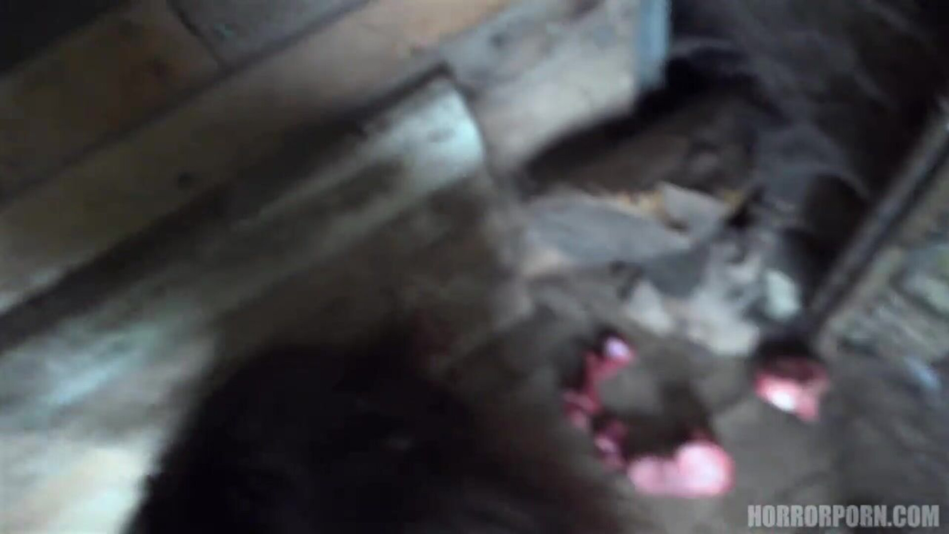 Horror Porn 9 Wild Beast - 009 - blowjob - brunette - cage - hairy - hardcore - horror porn - messy - rough - tattoo