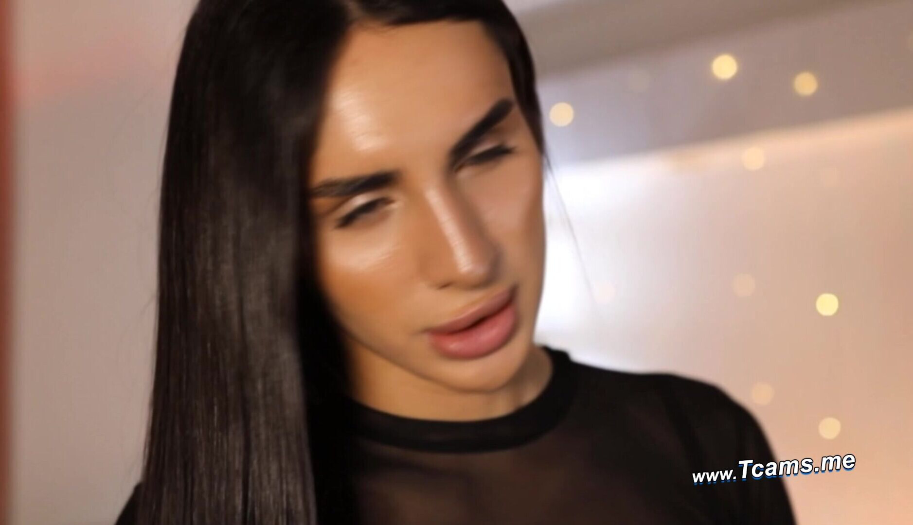 Hottie Latina Passionately Strokes Her Penis - tcams - masturbating - jerking - stroke - transgirl - solo - transgender - trans - girlcock - ladyboy