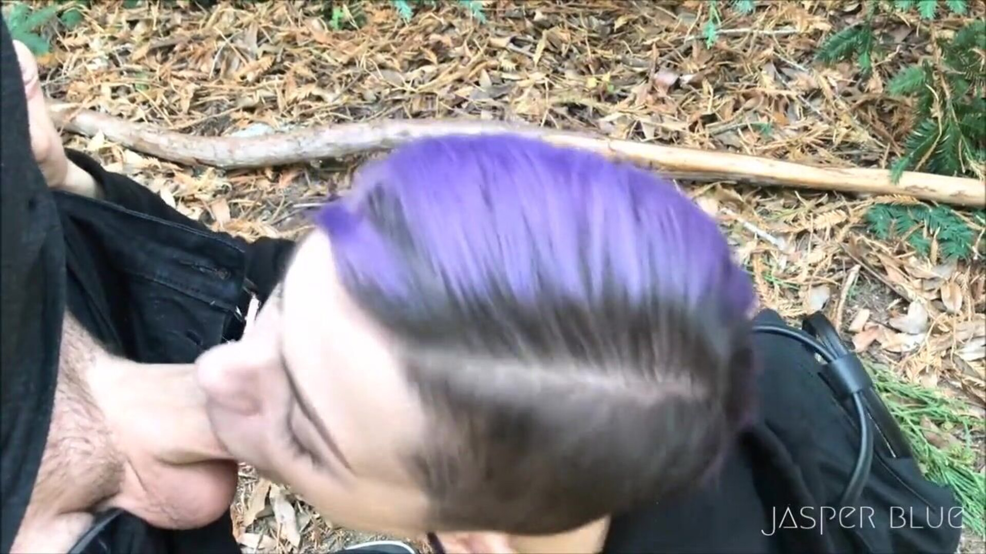 Jasper Blue Outdoor Stranger Throatjob - pov - hardcore - handjob