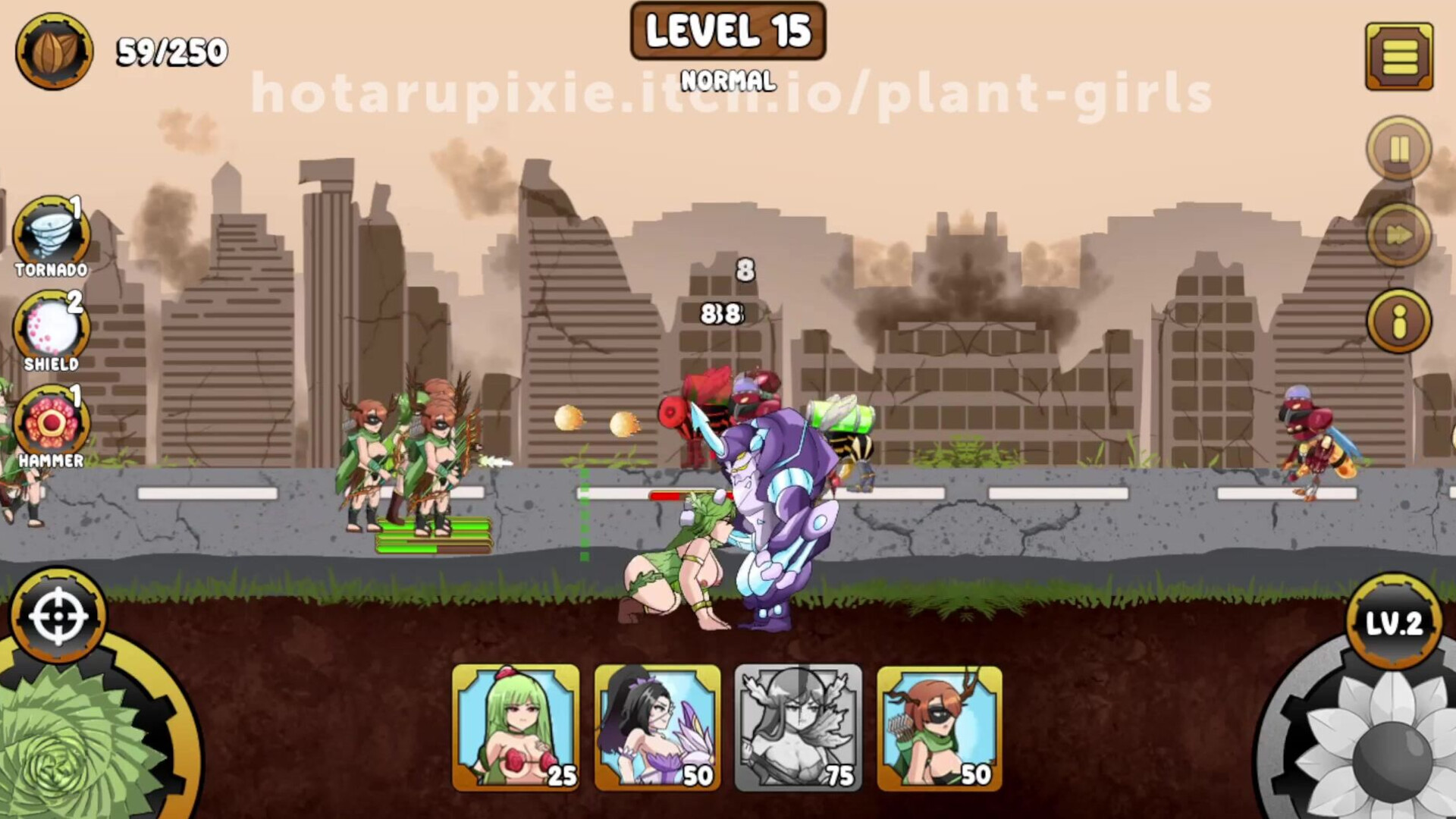 LEVEL 15 PGINSECT INVASION - adult - anime - eroge - erotic - hentai - nsfw - strategy rpg - tower defense