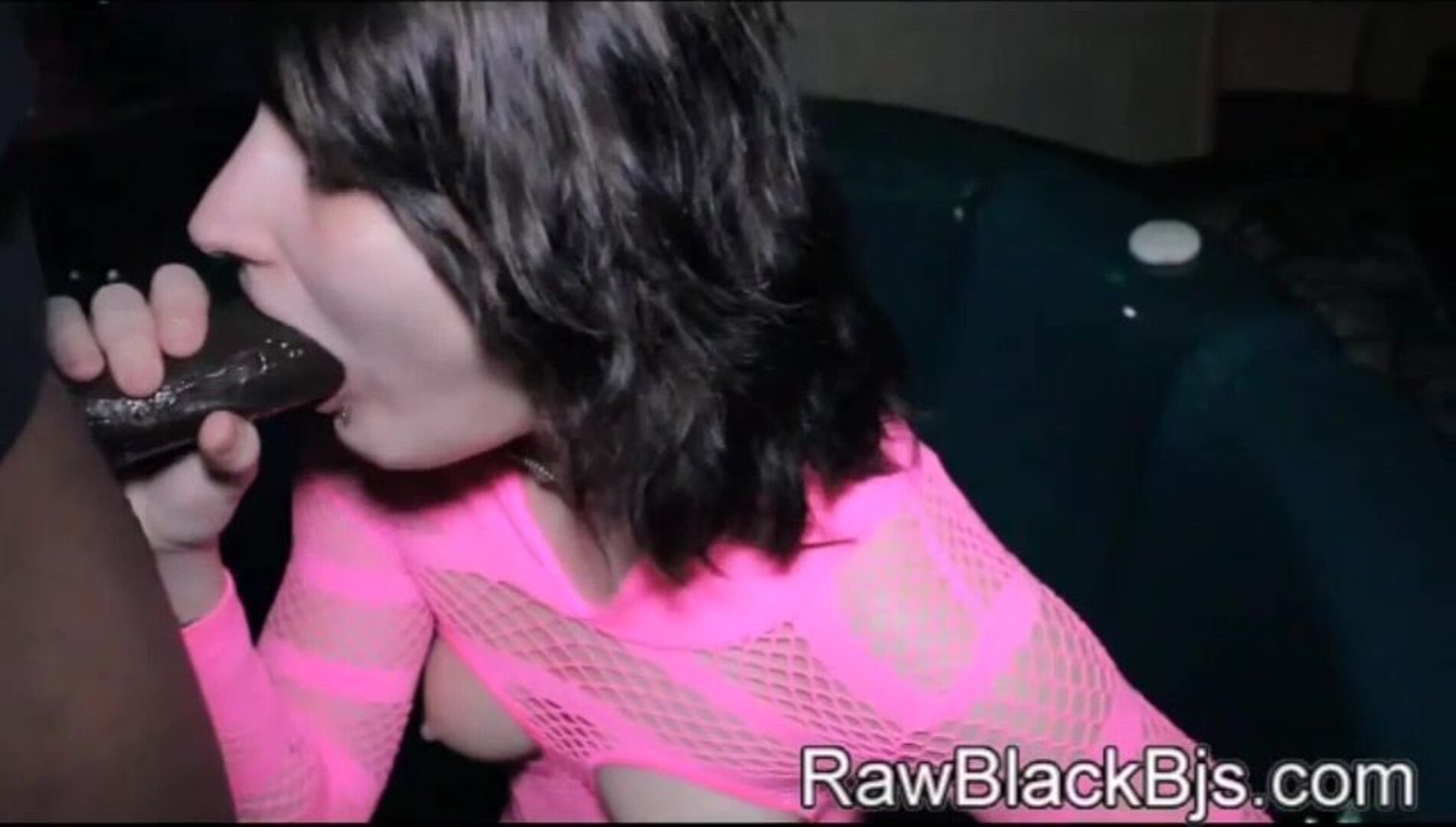 LULA BLOWING 12in MEAT - bbc - blowjob - interracial - amateur - black - cumshot - swallow - small tits - babe - big dick