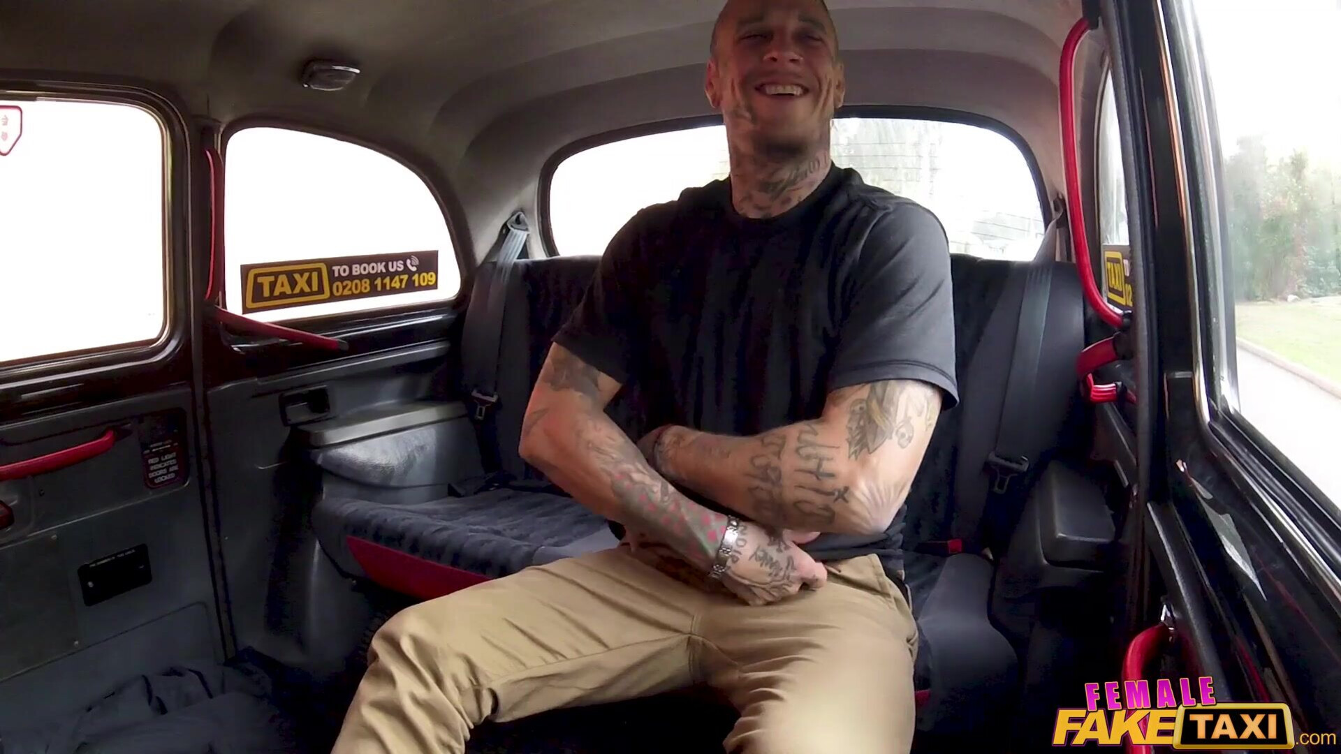 Licky Lex Tattooed Guy Makes Blonde Horny - licky lex cowgirl - blowjobs - milfs - car - blonde - reverse cowgirl - doggystyle - missionary - female fake taxi