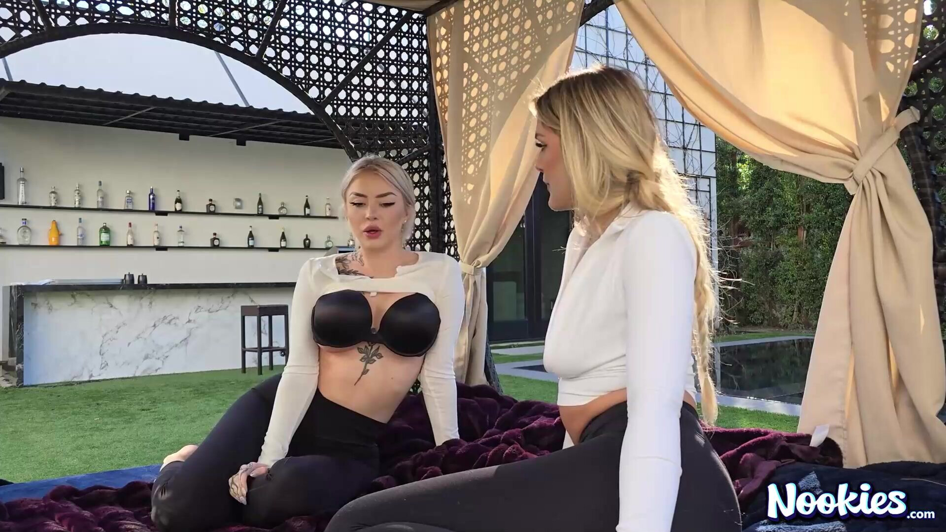 Nichole Saphir and Savvy Suxx Hardcore Threesome - threesome - blonde - hardcore - public - sex - savvy suxx - nichole saphir