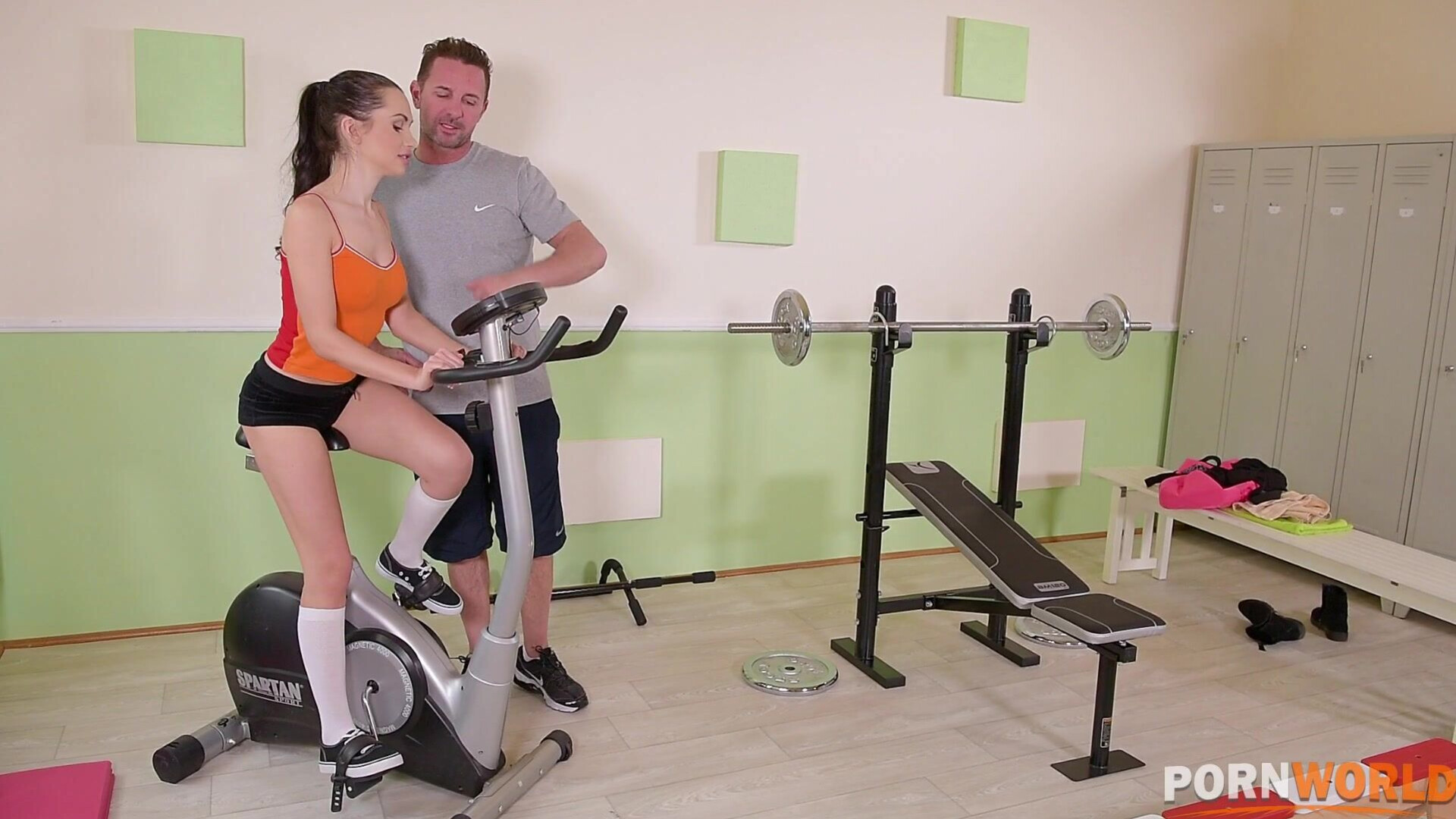 Sasha Rose Hot, Sticky, and Sweaty Teen's Pussy Banged in the Gym - sasha rose - sasharose