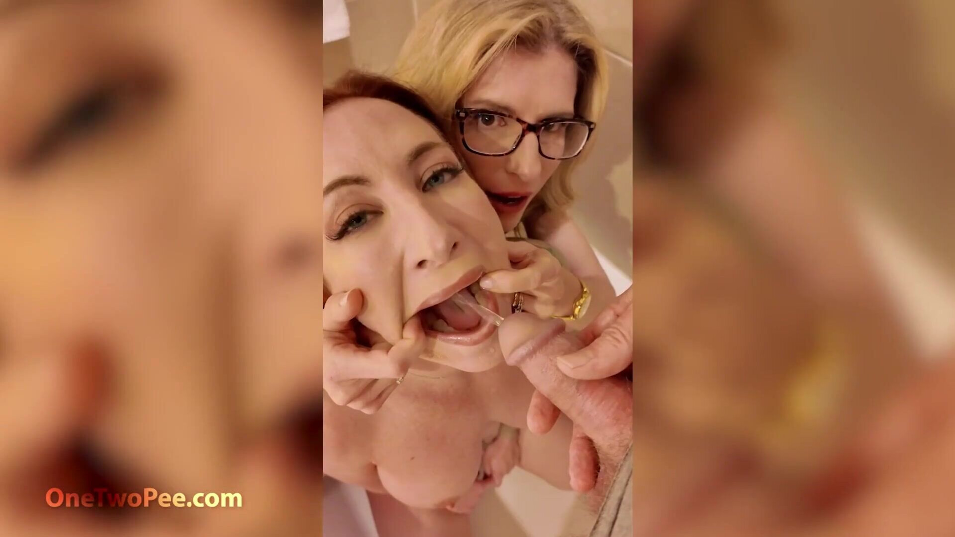Sophia Locke And Cory Chase In Two Hot Pee Drinking Milf - pee - piss drinking