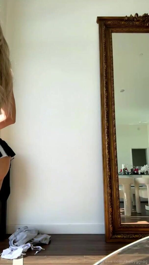 Stefanie Knight Stefbabyg Cheerleader Strip Tease LiveStream - blonde