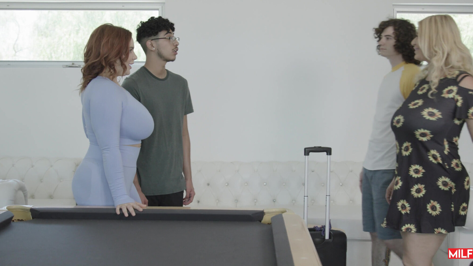 Stemoms Swap Stepsons 4K - milf - mature - chubby - curvy - plump - big tits - big ass - stepmom - stepson - lesbian
