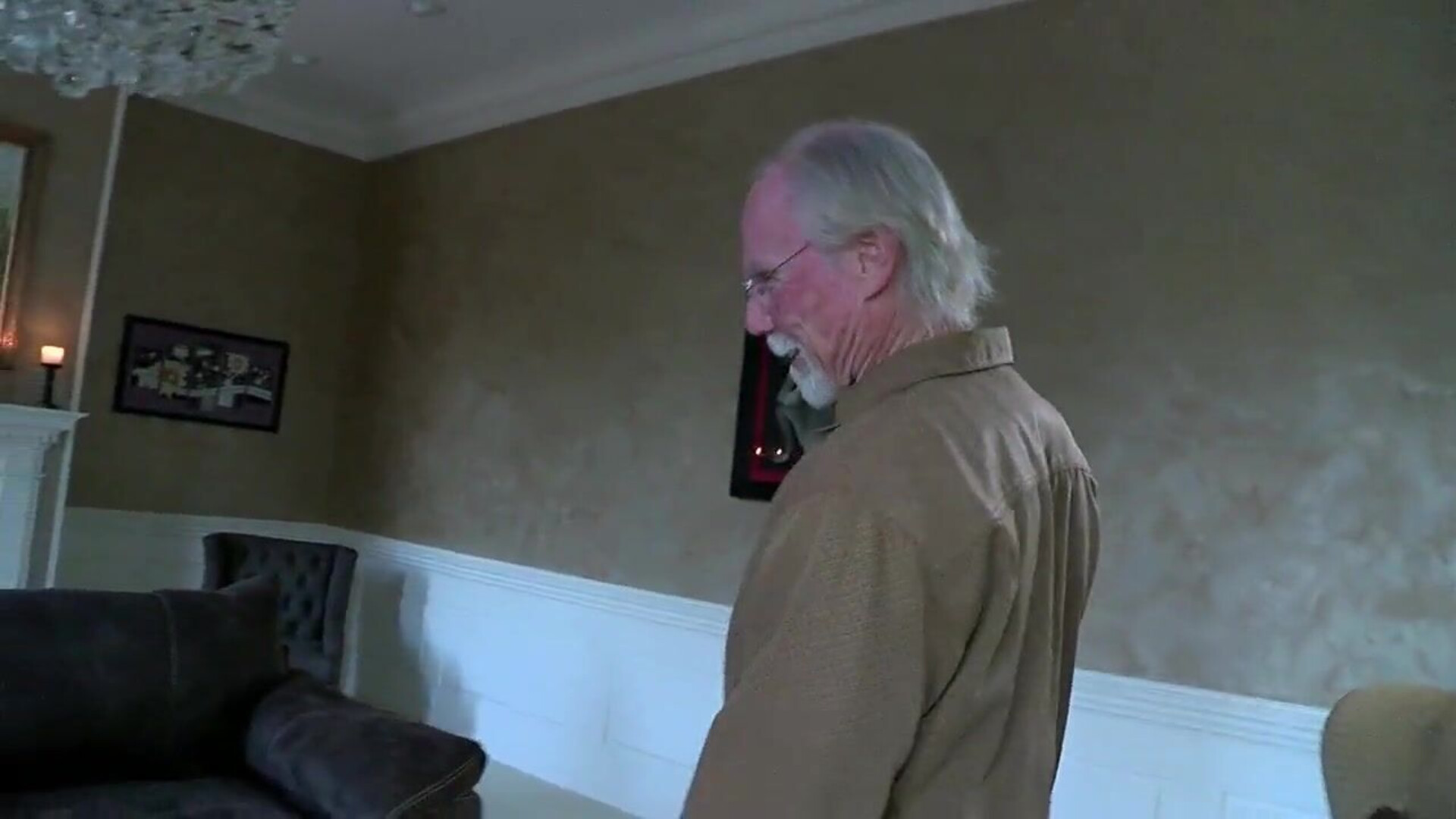 The elderly gentleman samples the feline - brunette - old & young - tattoo - 69 - cum swallowing - pussy - american - nude - sex - pussies