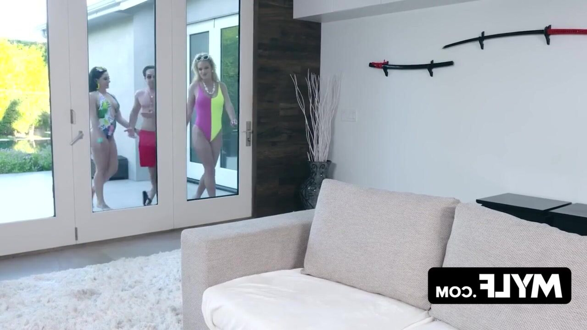 Torrid mature women entice a muscular pool attendant to engage in a passionate three - blonde - blowjob - brunette - cumshot - hardcore - milf - big tits - big ass - eating pussy - threesome