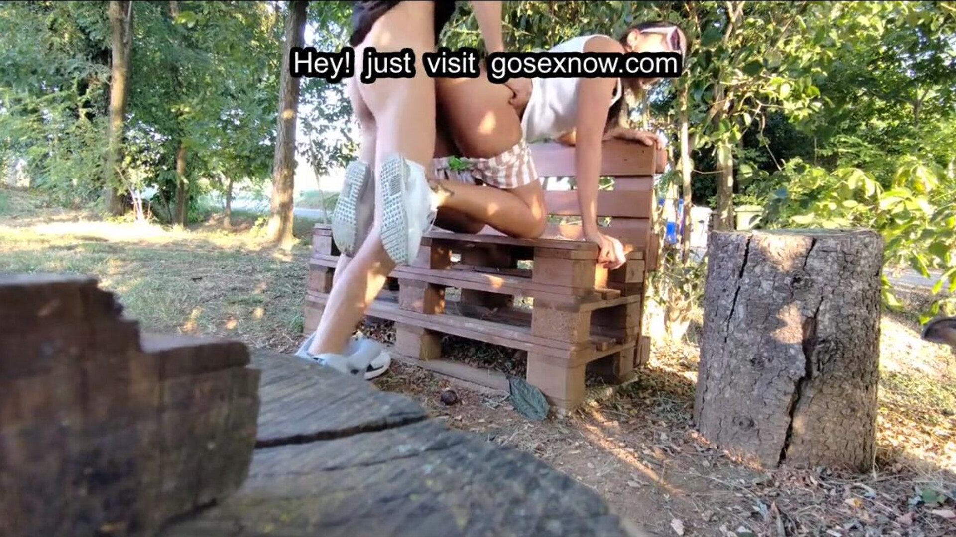 A notorious loose woman frequenting the running trail is engaged in sexual activity o - blowjob - small tits - outdoor - big cock - couple - giant - couples - slut - big coc - large