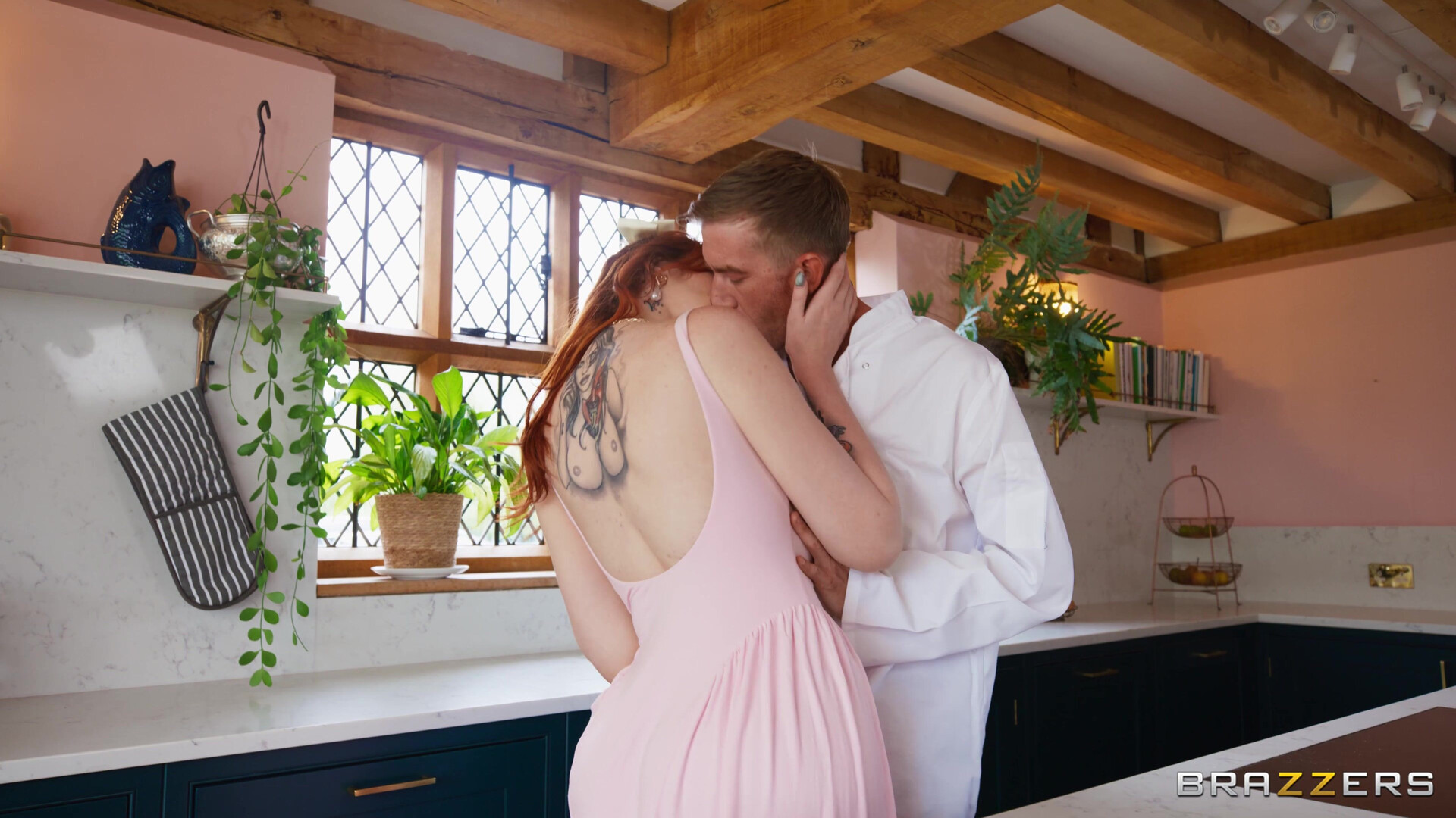 Abigaiil Morris Cooking With Abigaiil & D 4K - abigaiil morris - danny d - redhead - big tits - blowjob - anal - hardcore - tattoo - cum - facial