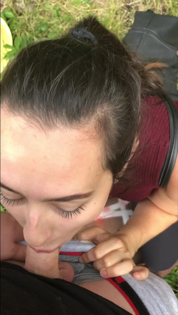 Alexia Preggo Public BJ - pov