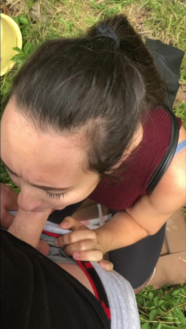 Alexia Preggo Public BJ - pov