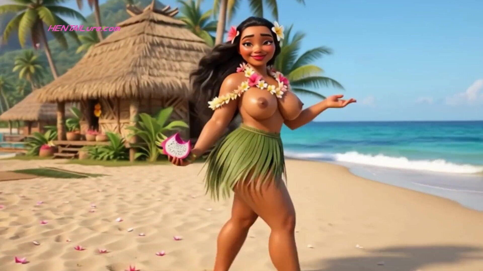 Big Ass Beauty Moana Fucked In Group By Tribal Villagers - babe - big ass - tribal fuck - tribe sex - group sex - village porn - exotic beauty - curvy moana - outdoor sex - hentai porn