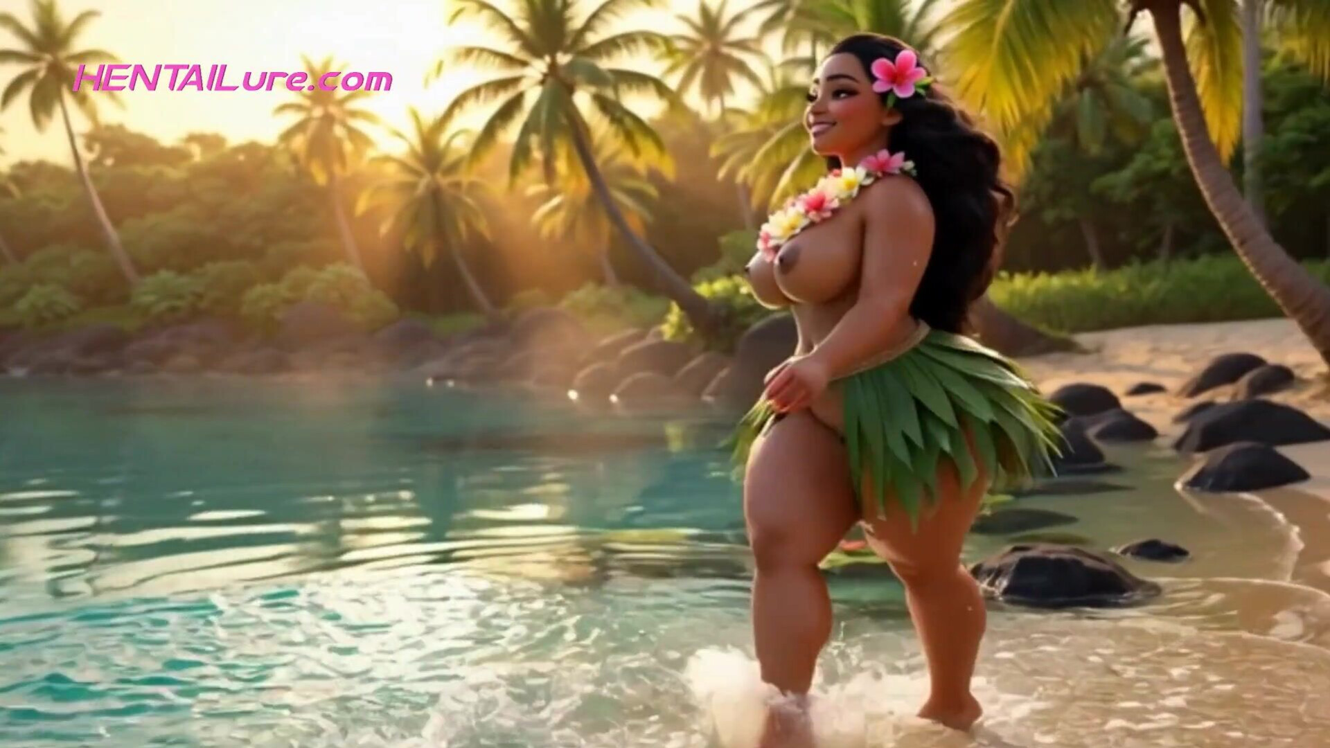 Big Ass Beauty Moana Fucked In Group By Tribal Villagers - babe - big ass - tribal fuck - tribe sex - group sex - village porn - exotic beauty - curvy moana - outdoor sex - hentai porn
