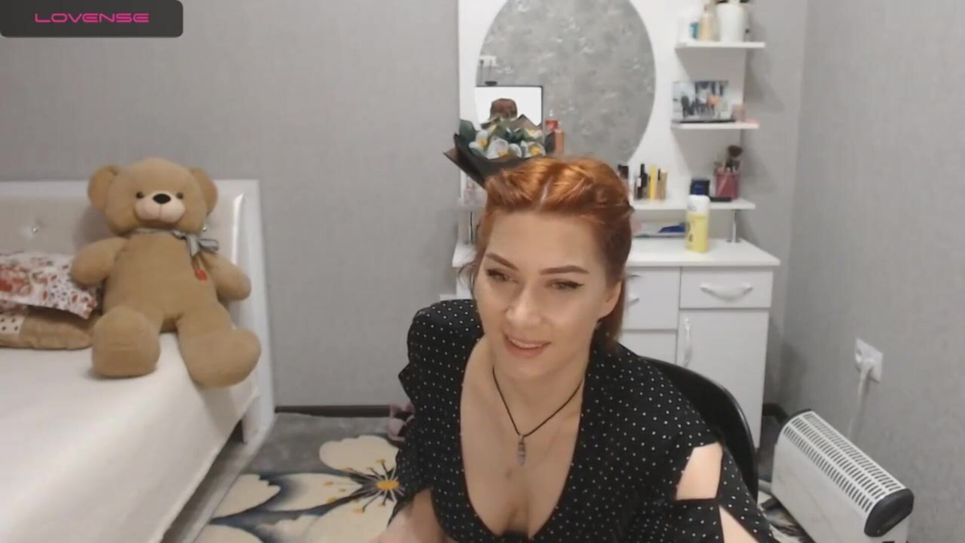 Big Ass Russian Milf Caresses Her Pussy - camgirl - live cam - moaning - solo tease - russian - big natural tits - big tits - big ass - european - female masturbation