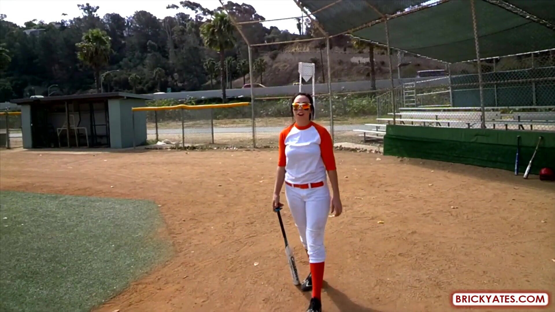 Brandy Banks College Softball Player Loses a Bet and Fucks - milf - big ass - blowjob