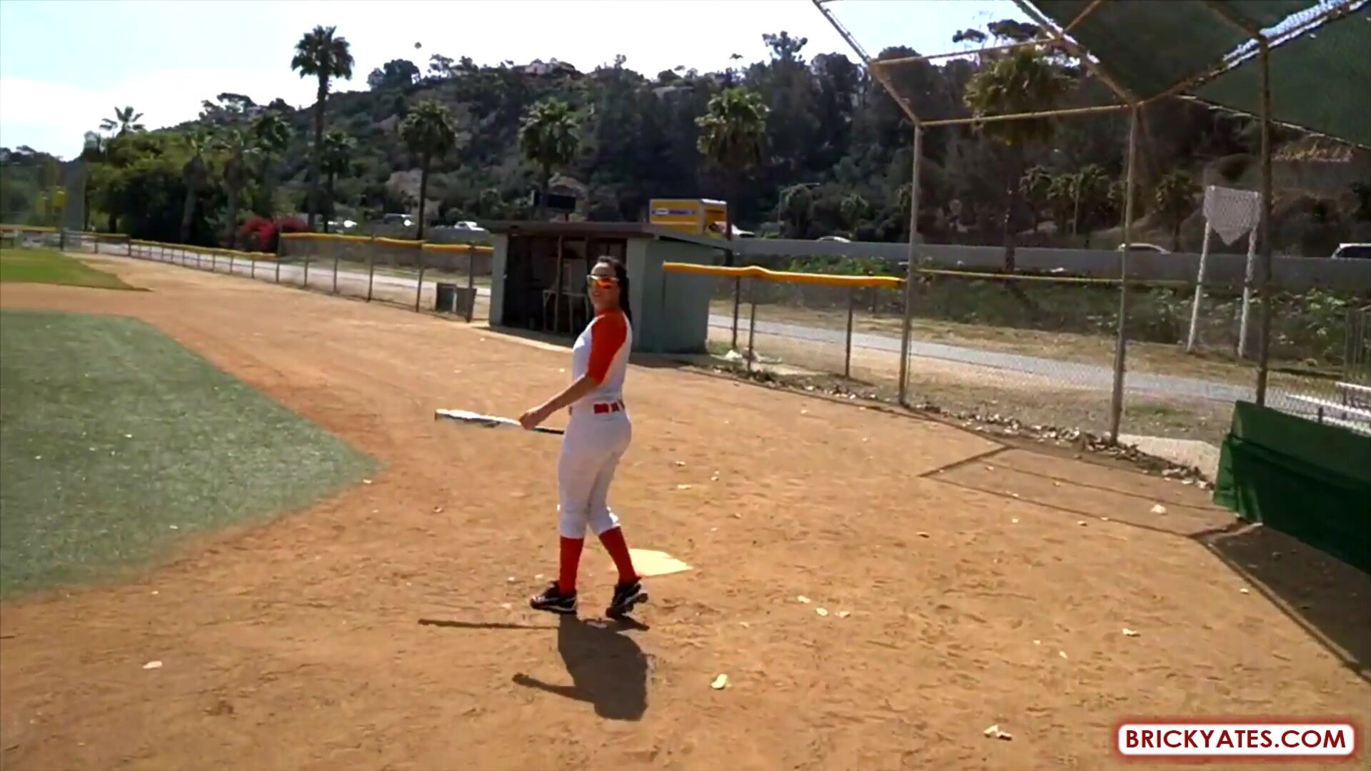 Brandy Banks College Softball Player Loses a Bet and Fucks - milf - big ass - blowjob