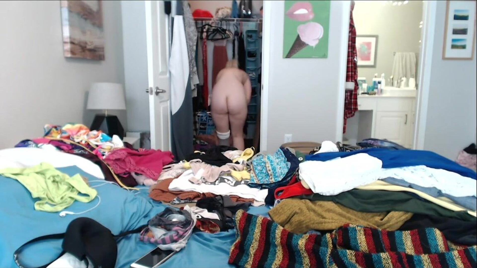Codi Vore Chubby Cutie Cleans The Closet - solo - big tits - softcore