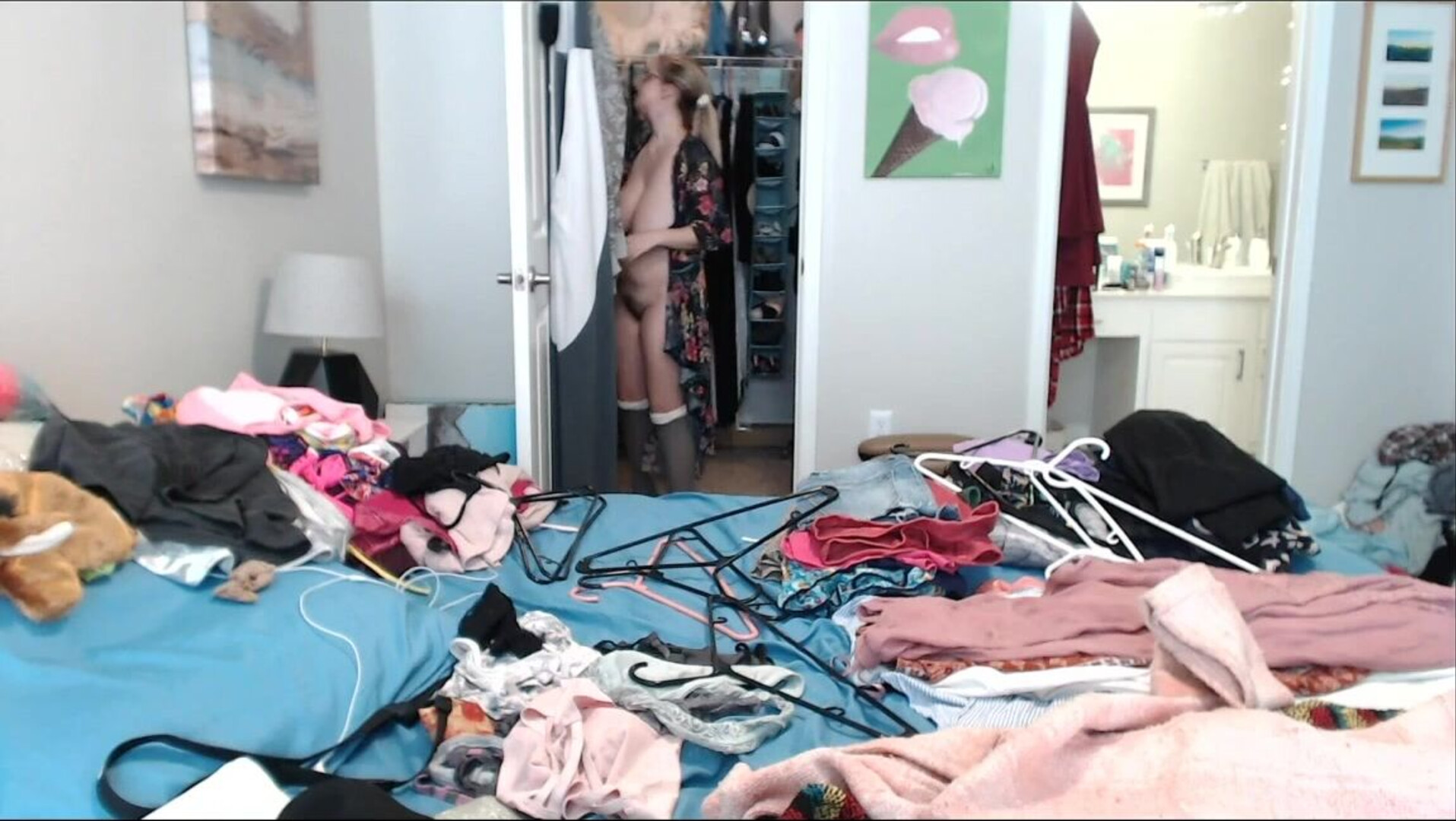 Codi Vore Chubby Cutie Cleans The Closet - solo - big tits - softcore