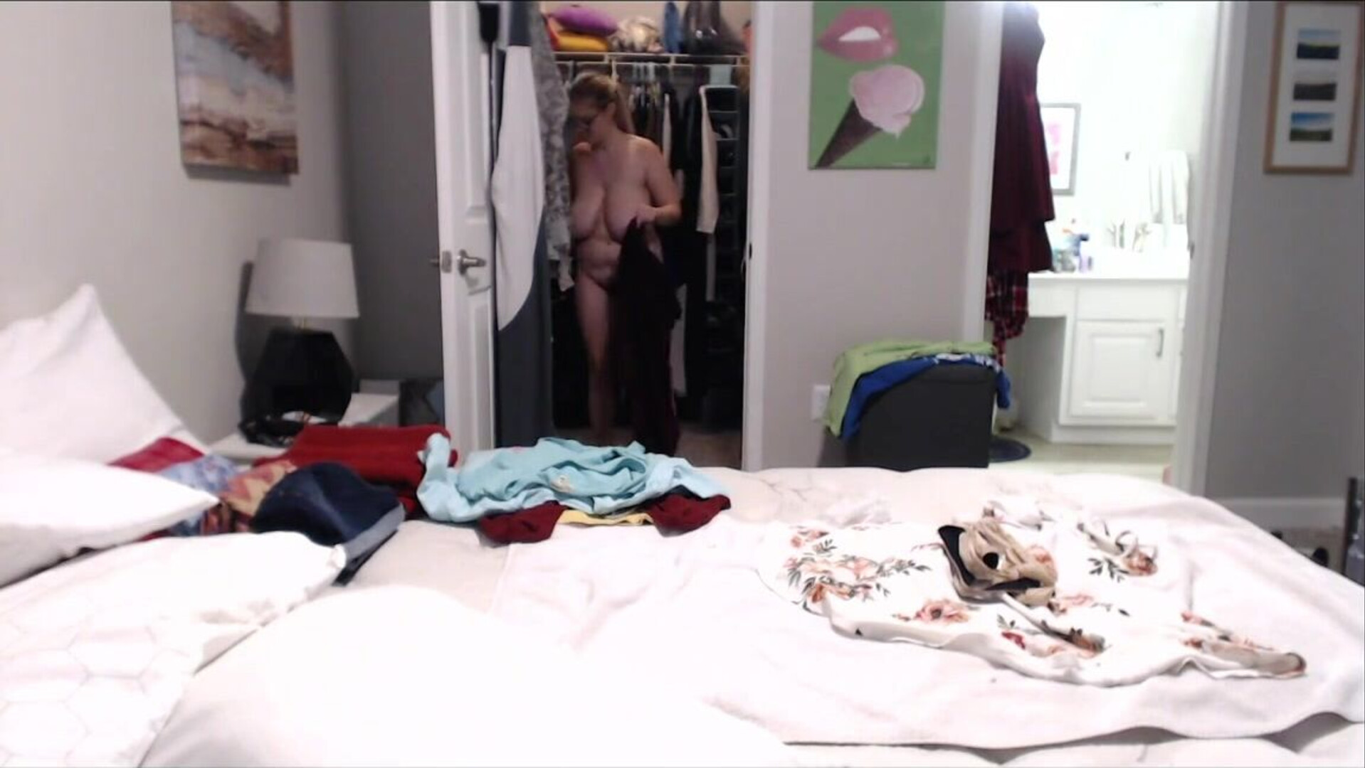 Codi Vore Chubby Cutie Cleans The Closet - solo - big tits - softcore