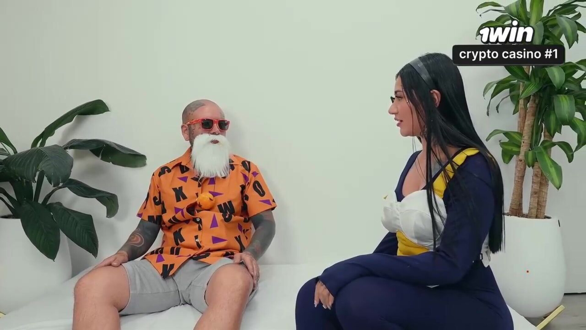 Colombiana with ginormous butt rides Master Roshi's schlong and guzzles his spunk L - hardcore - porn - xxx - cosplay
