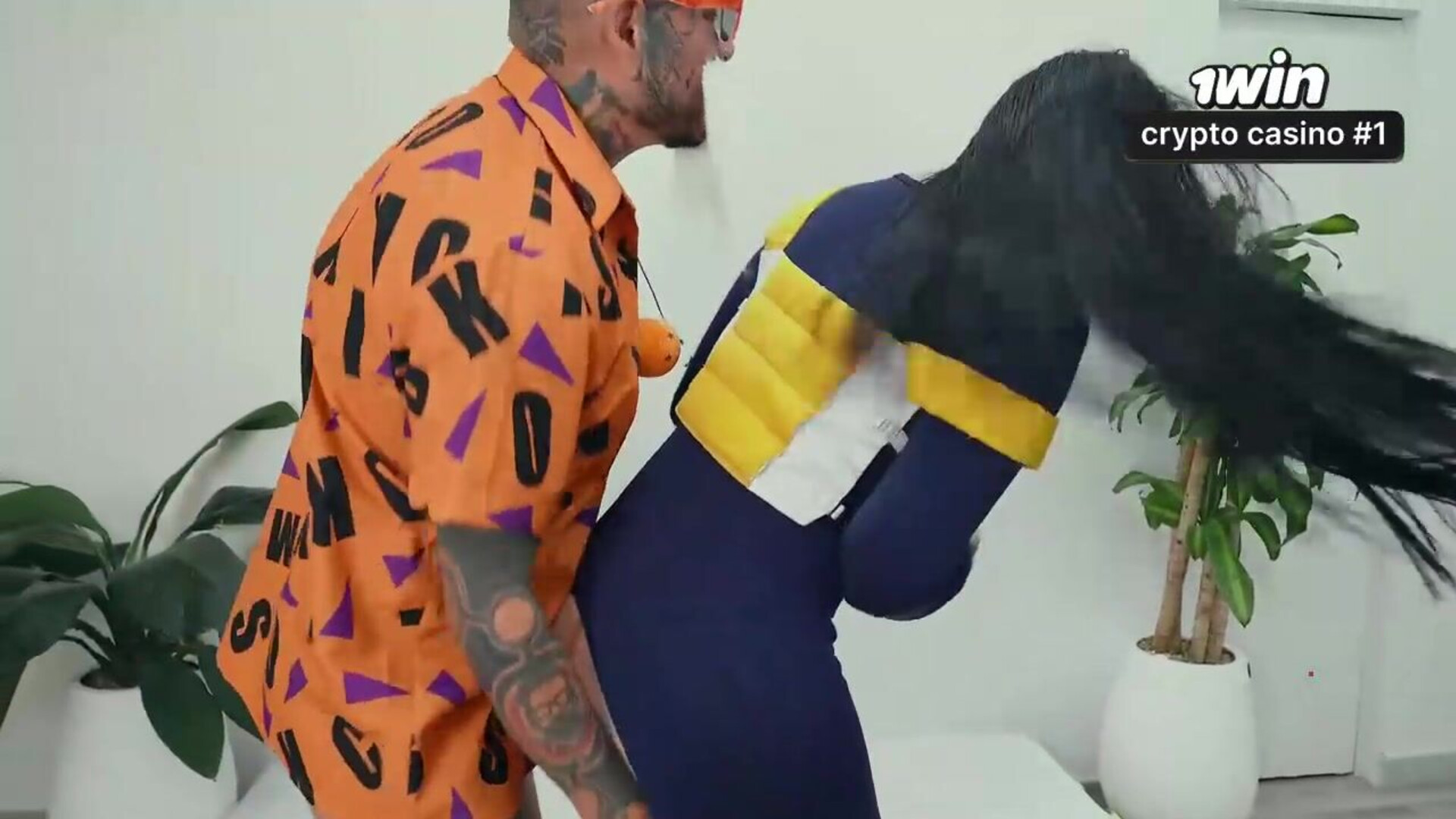 Colombiana with ginormous butt rides Master Roshi's schlong and guzzles his spunk L - hardcore - porn - xxx - cosplay