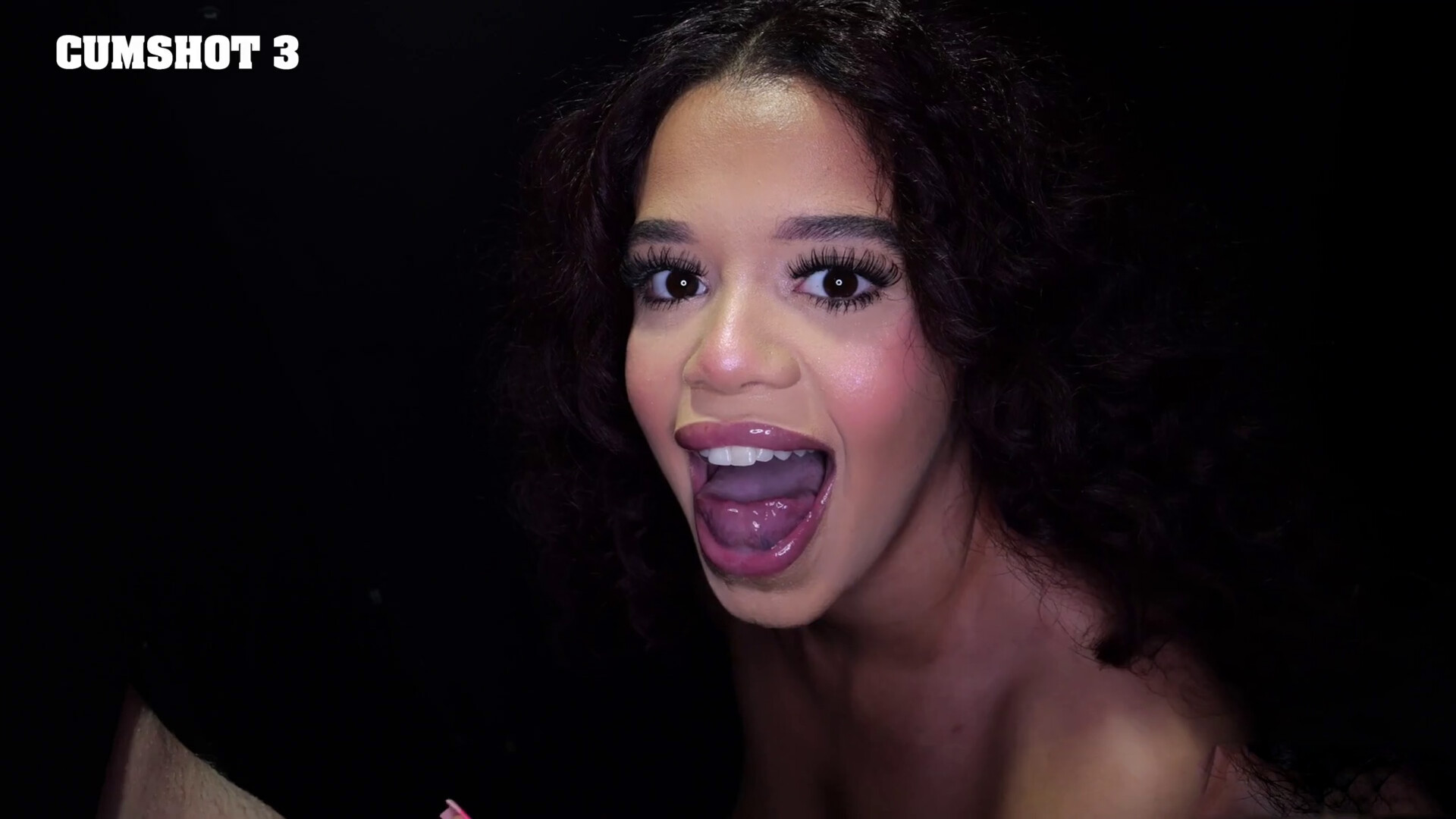 Damn! 18 cumshots between you pretty girls! - gloryhole - brunette - blowjob - oral - deepthroat - cumshot - facial - cum swallowing - cum on tongue - cum in mouth