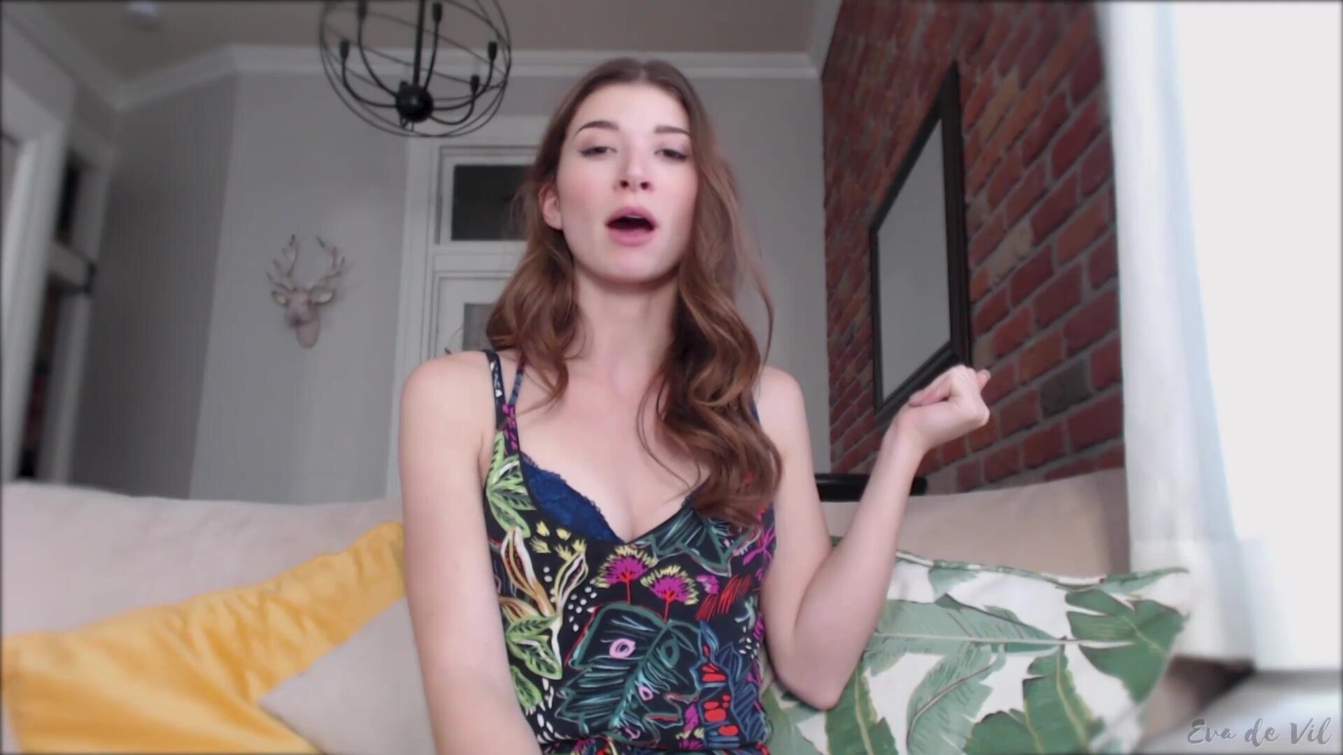 Eva De Vil Cum Fiend For Cleavage Cei (Cei) - solo - amateur - softcore