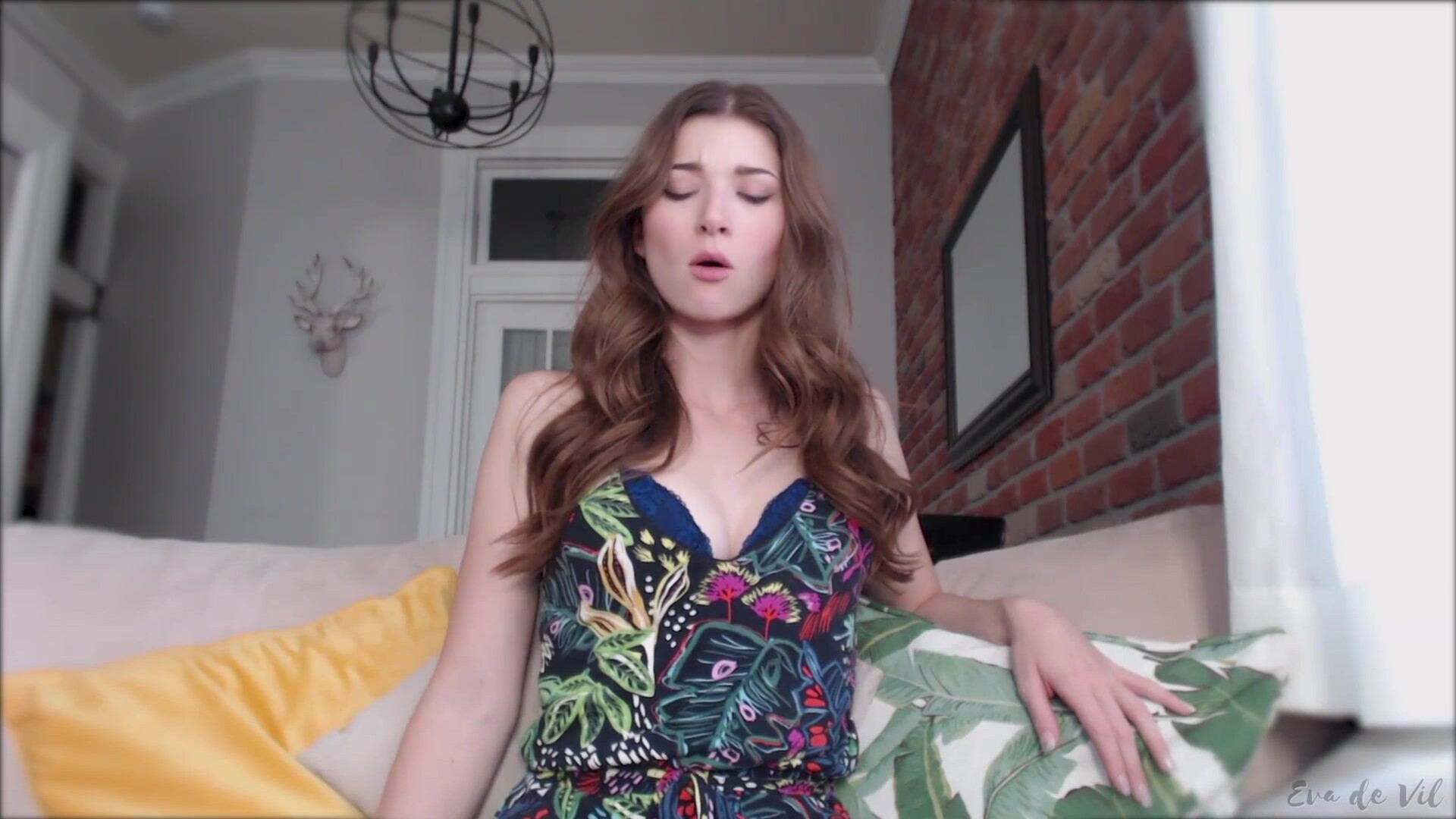 Eva De Vil Cum Fiend For Cleavage Cei (Cei) - solo - amateur - softcore
