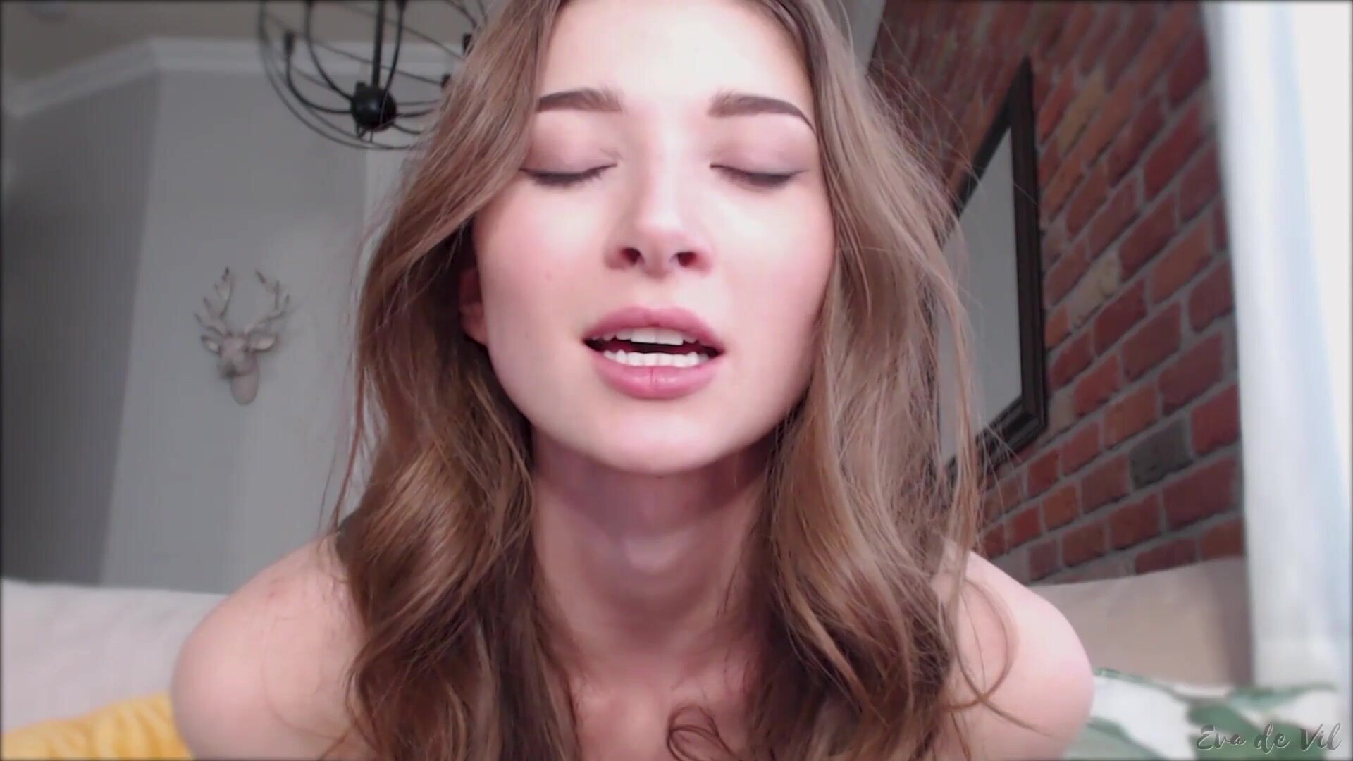 Eva De Vil Cum Fiend For Cleavage Cei (Cei) - solo - amateur - softcore