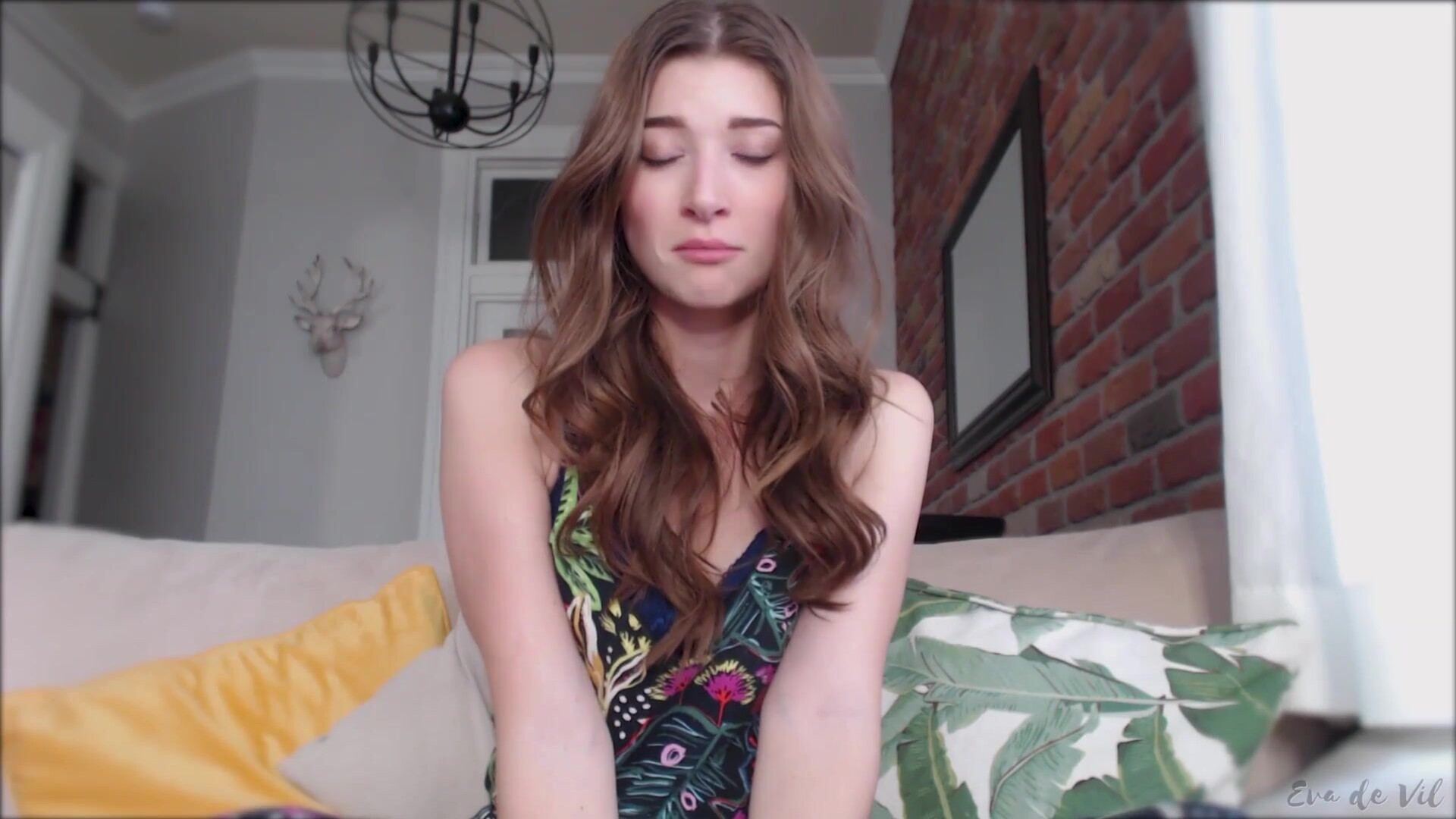 Eva De Vil Cum Fiend For Cleavage Cei (Cei) - solo - amateur - softcore