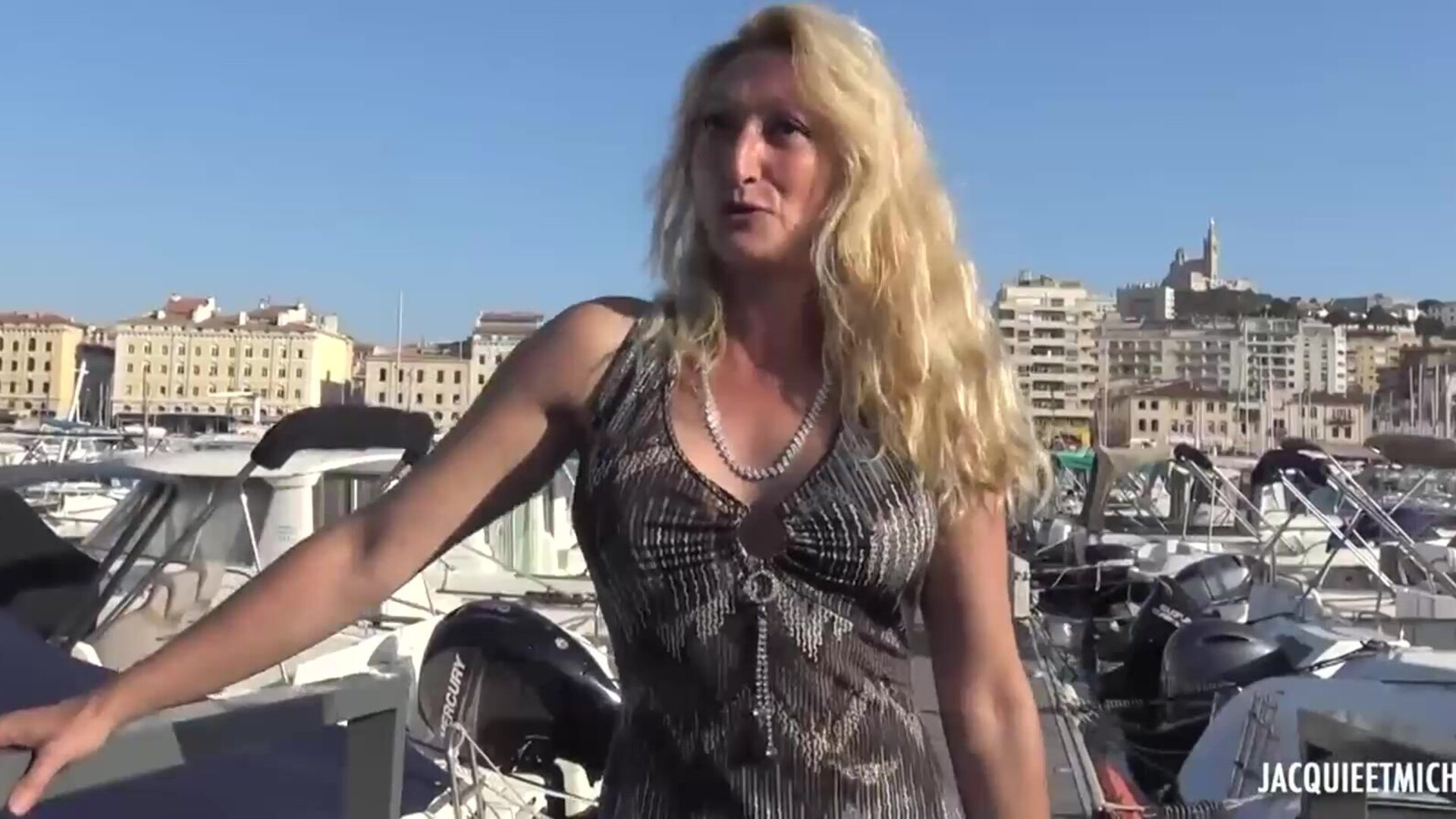 JacquieEtMichelTV – Betty, 44 Years Old, Two Guys For A Fantasy - blowjob - stockings - pussy - doggystyle - blonde - threesome - cumshots - anal - hardcore - french