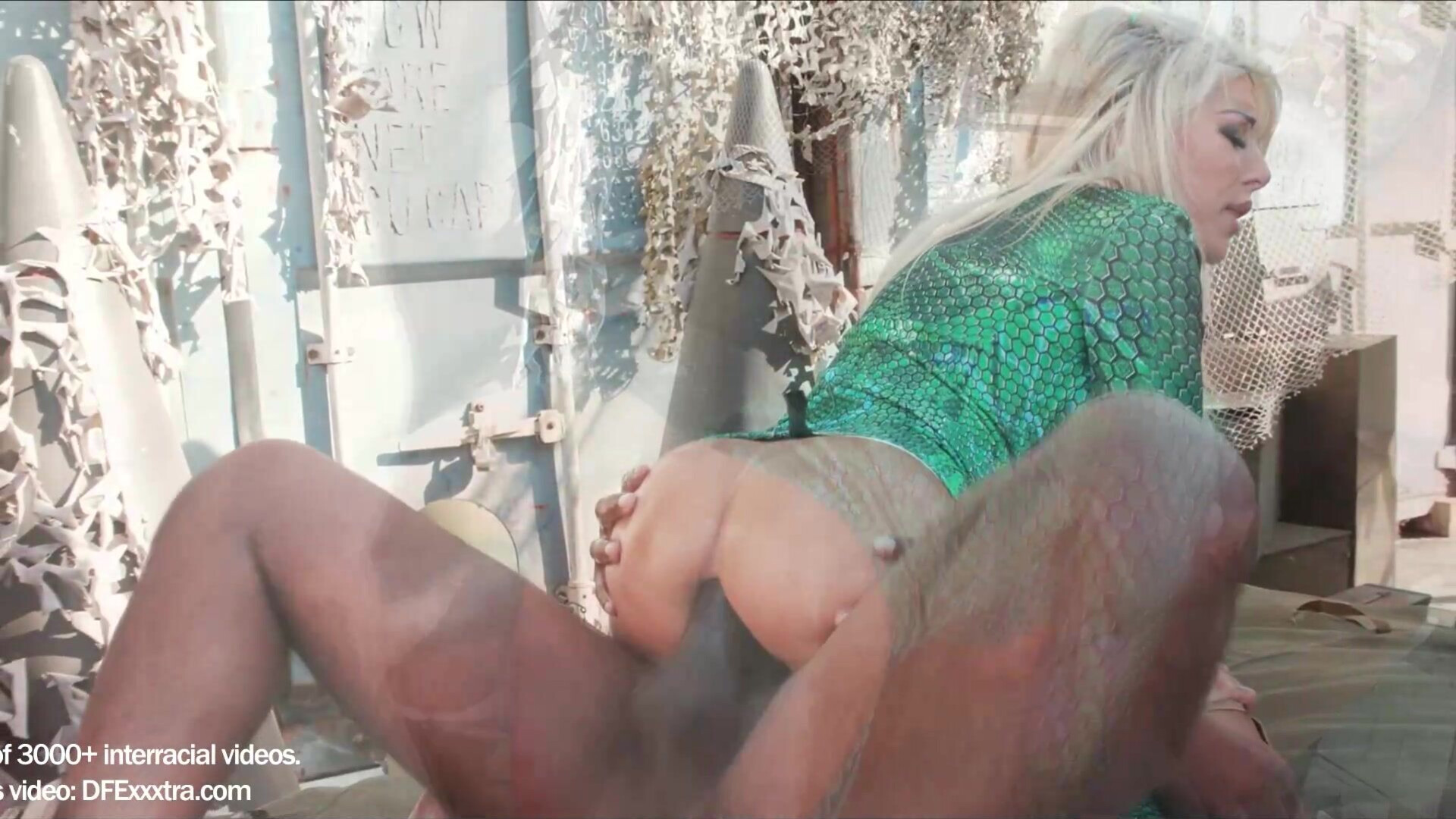 Let me thank you for your service! - interracial - blonde - anal - dp - double penetration - threesome - huge tits - big tits - fake tits - blowjob