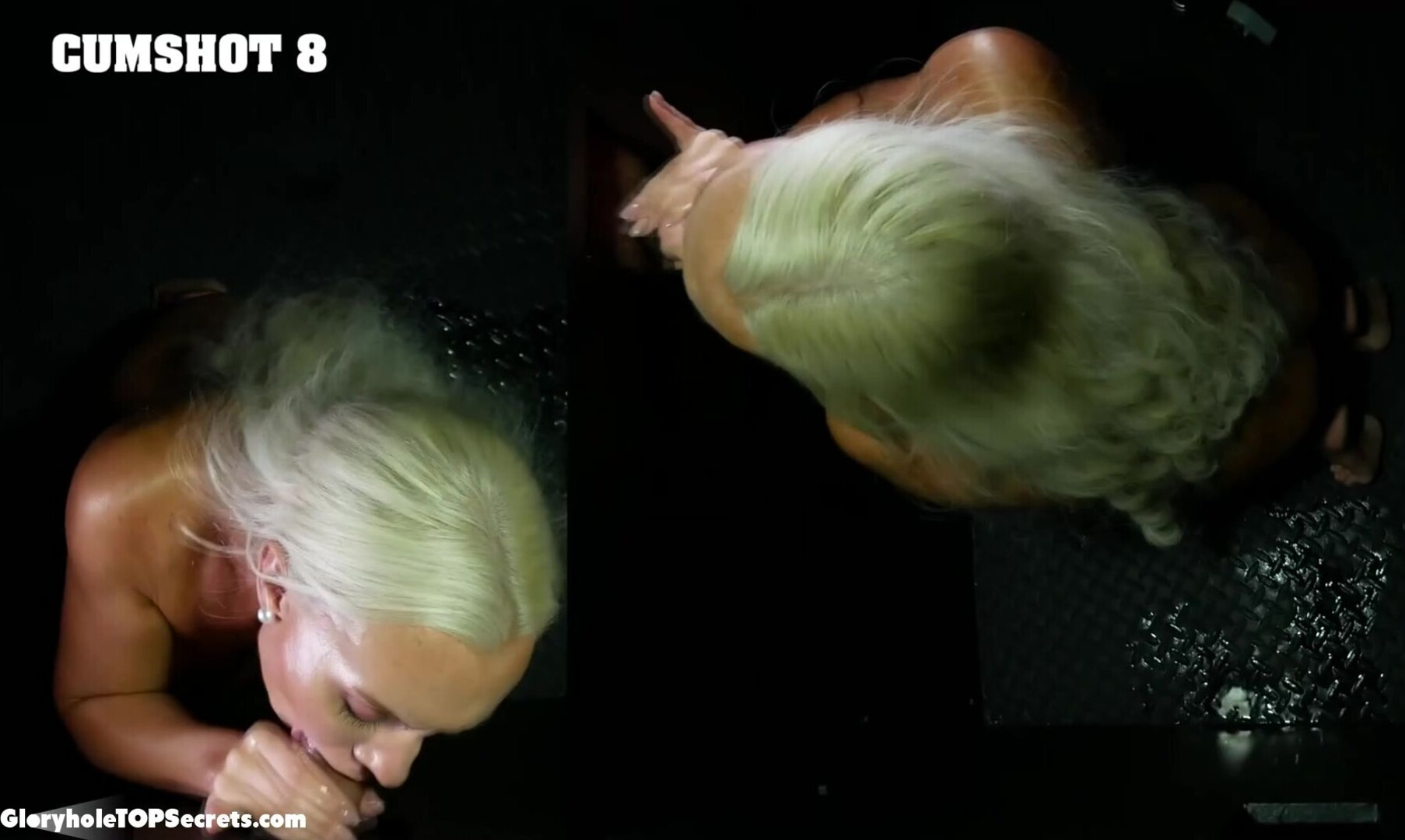 MILF experience FTW, Anna! 9 fucking loads! - gloryhole - blowjob - oral - blonde - big tits - milf - fake tits - cumshot - facial - cum swallowing