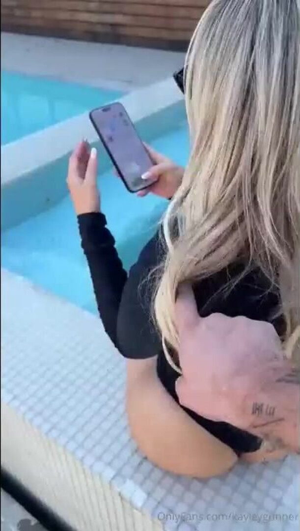 Poolside Facial Scene - big ass - big tits - blowjob - sex - fuck