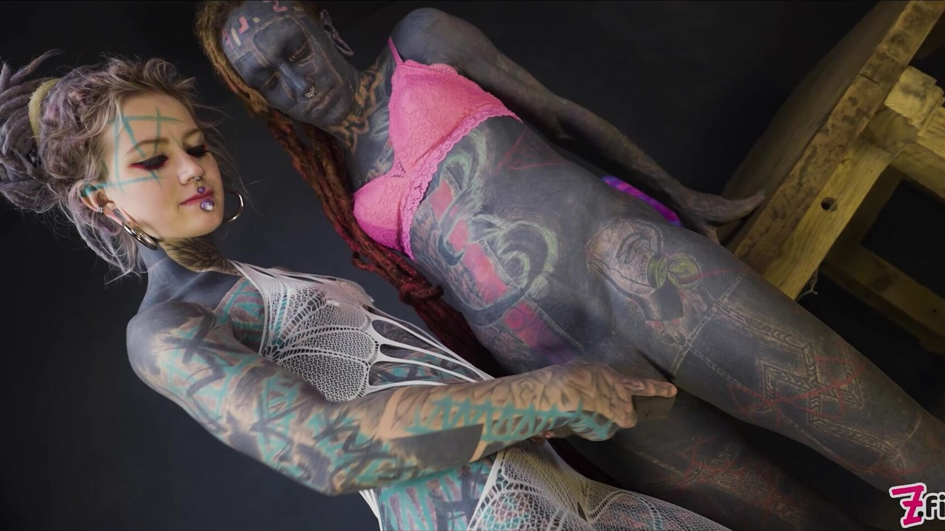 Trans Lily Lu likes to be a good sissy for Anuskatzz - zfilmz - tattoos - tattooed - trans - anal - toy - fisting - blowjob - blonde - small tits