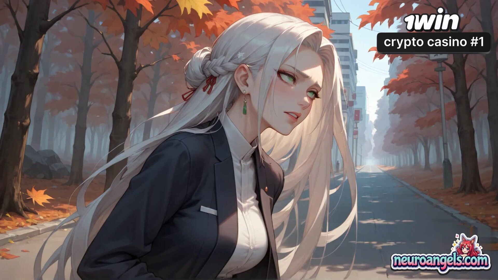 White Haired Porno Goddess Rides CEO on an Autumn Road to Molten Gonzo Hardcore Sex! - pornstar - hardcore - road - ai generated - sex - white - haired - romantic - autumn - ceo
