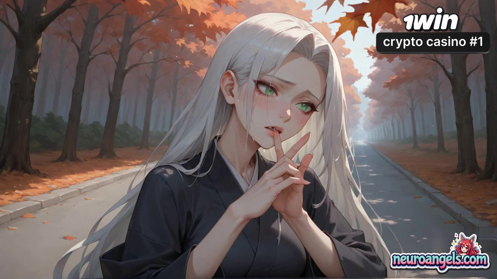 White Haired Porno Goddess Rides CEO on an Autumn Road to Molten Gonzo Hardcore Sex! - pornstar - hardcore - road - ai generated - sex - white - haired - romantic - autumn - ceo
