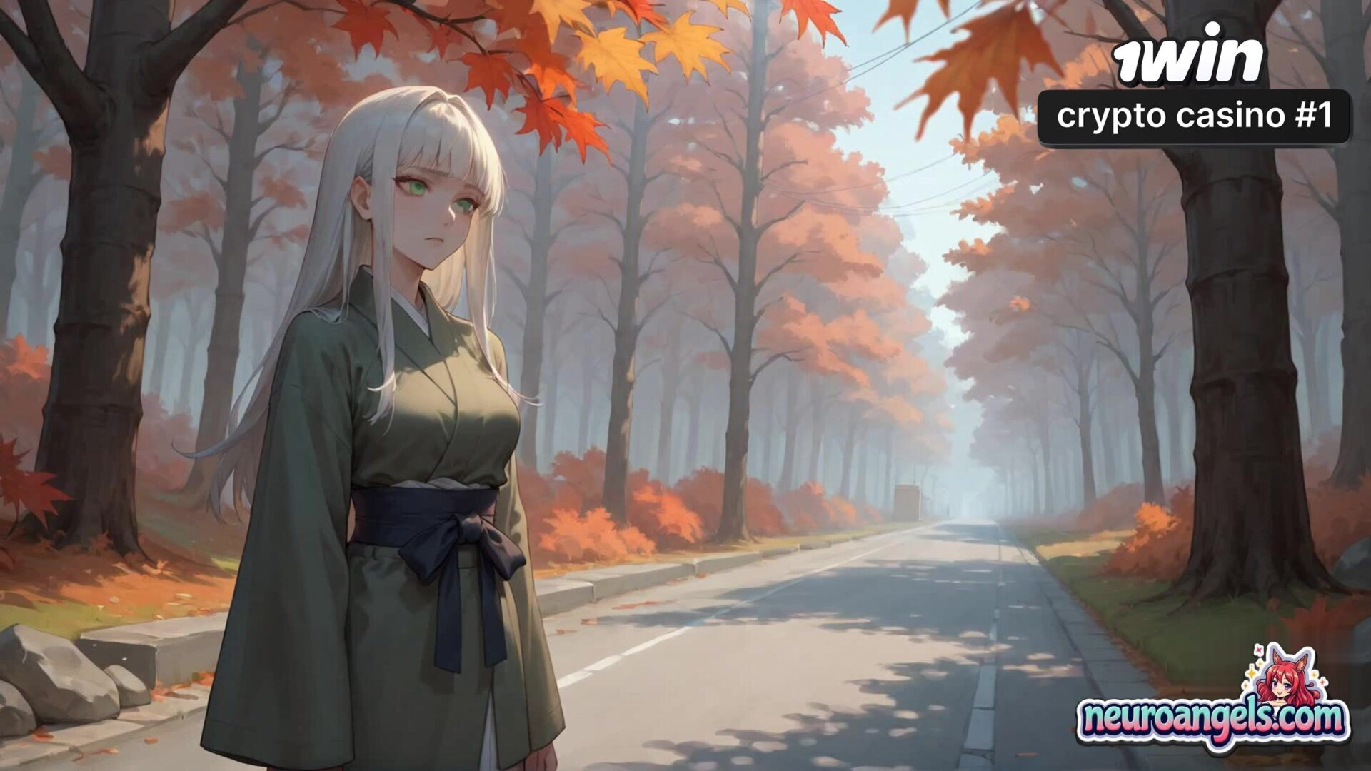 White Haired Porno Goddess Rides CEO on an Autumn Road to Molten Gonzo Hardcore Sex! - pornstar - hardcore - road - ai generated - sex - white - haired - romantic - autumn - ceo