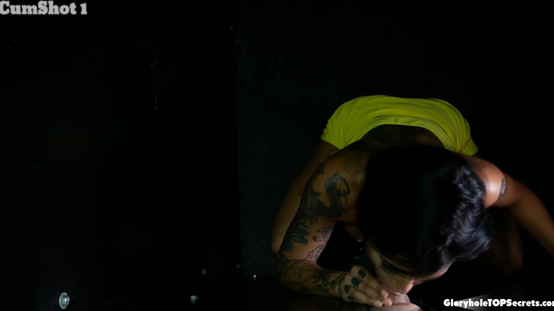You just fucking love this, don't ya - gloryhole - blowjob - oral - brunette - deepthroat - cumshot - facial - cum swallowing - cum on tongue - cum in mouth