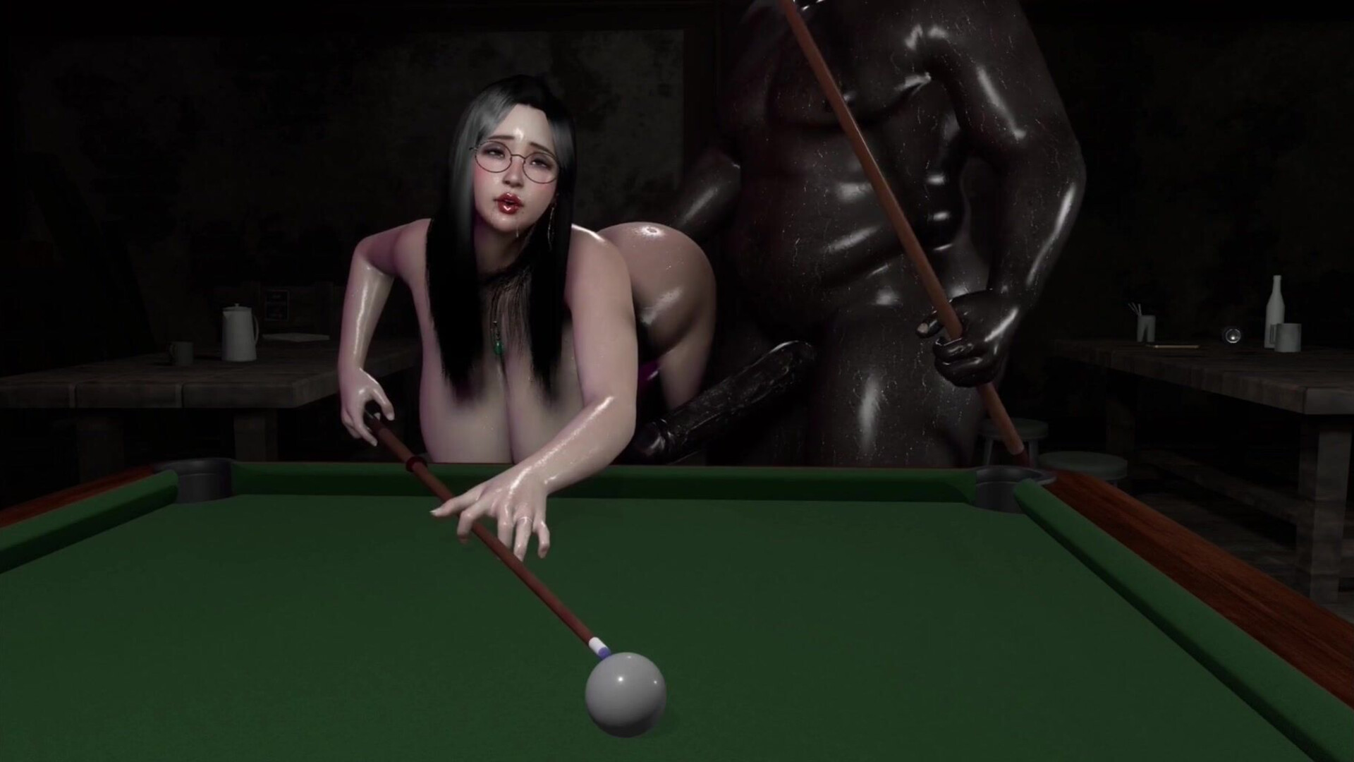 [D13] Billiards 7 Female POV - japanes - wife - cheating - ntr - big ass - big tits - blowjob - black man - district 13