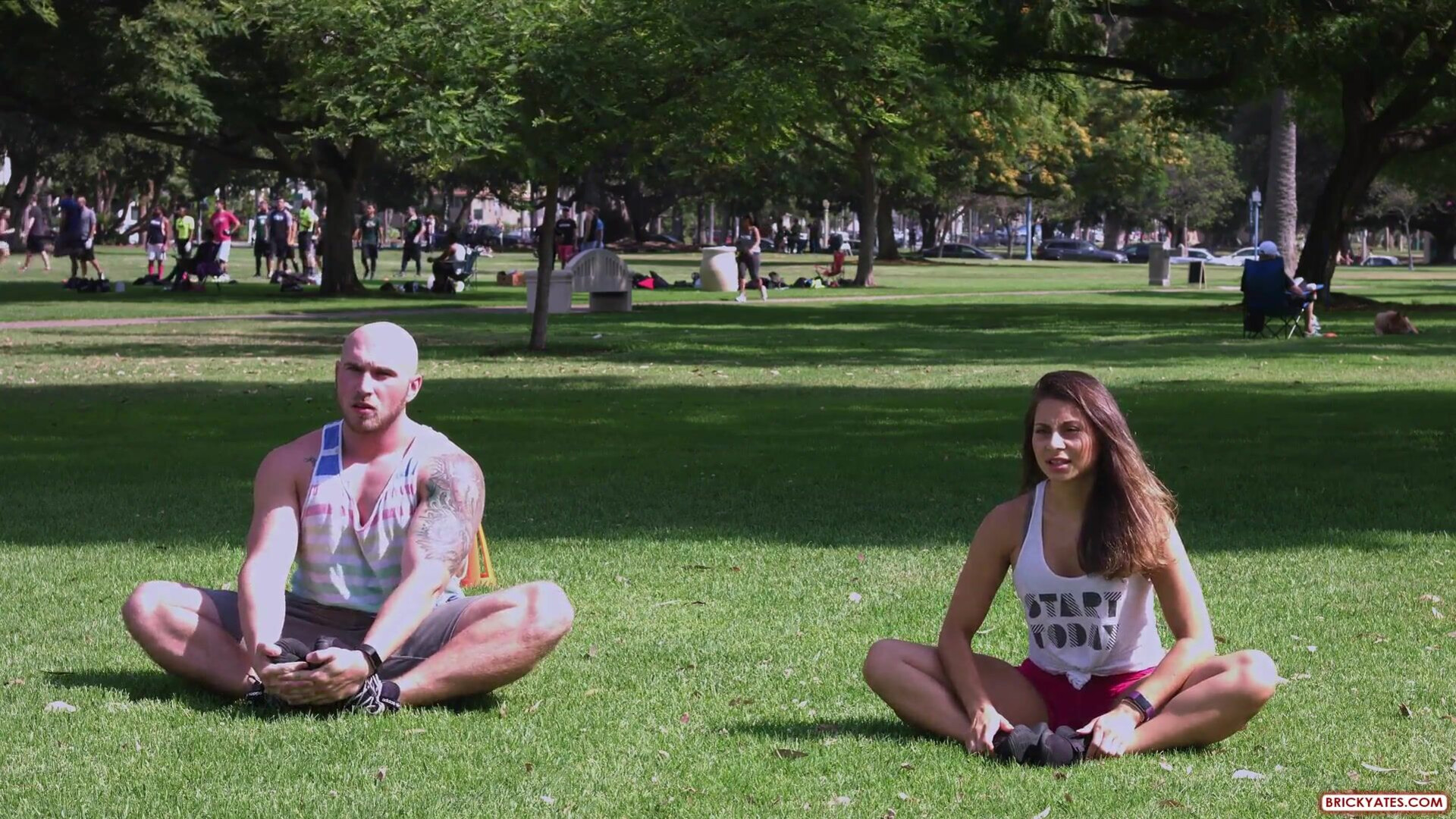 Alexia Marine works out in a public park with her boyfriend - milf - big ass - blowjob