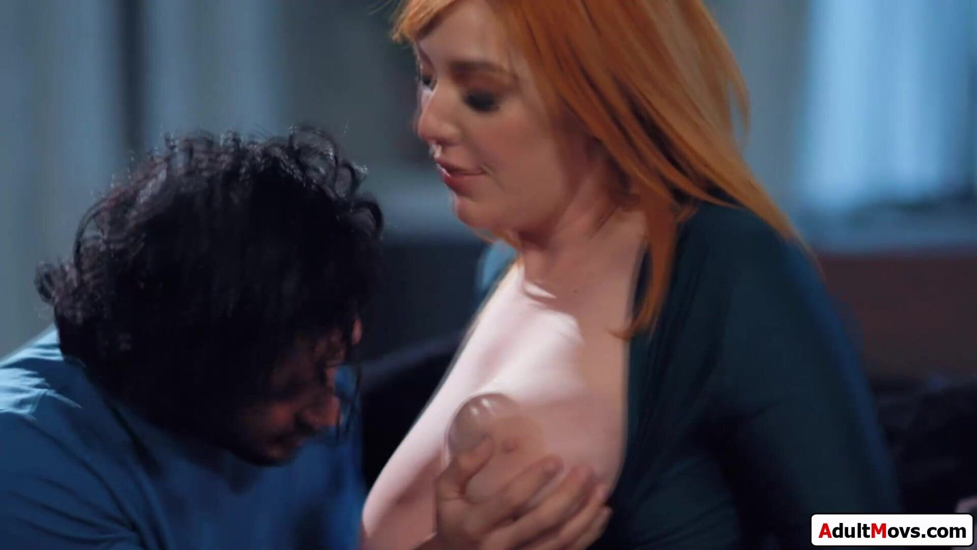 Busty redhead milf shrink pussy licked - old and young - big tits - oral - hairy - deepthroat - milf - interracial - redhead - titsuck - kiss