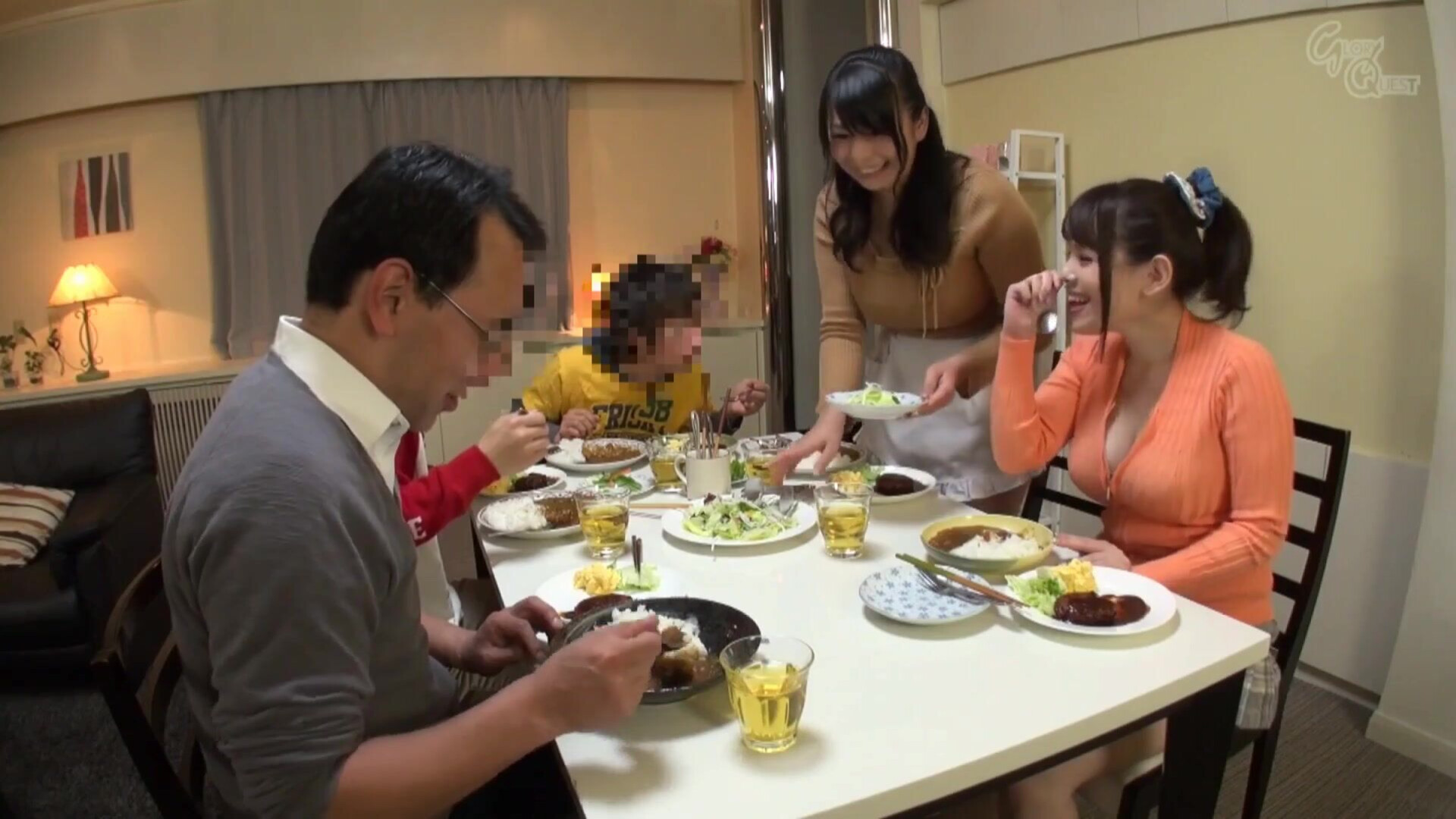 GVG 243 ENG SUB BANG BOTH AUNTIES BEHIND UNCLE BACK - jav - english subtitle - mom son - aunt - milf - ride on dick - doggy style - beautiful - sexy - cum in mouth