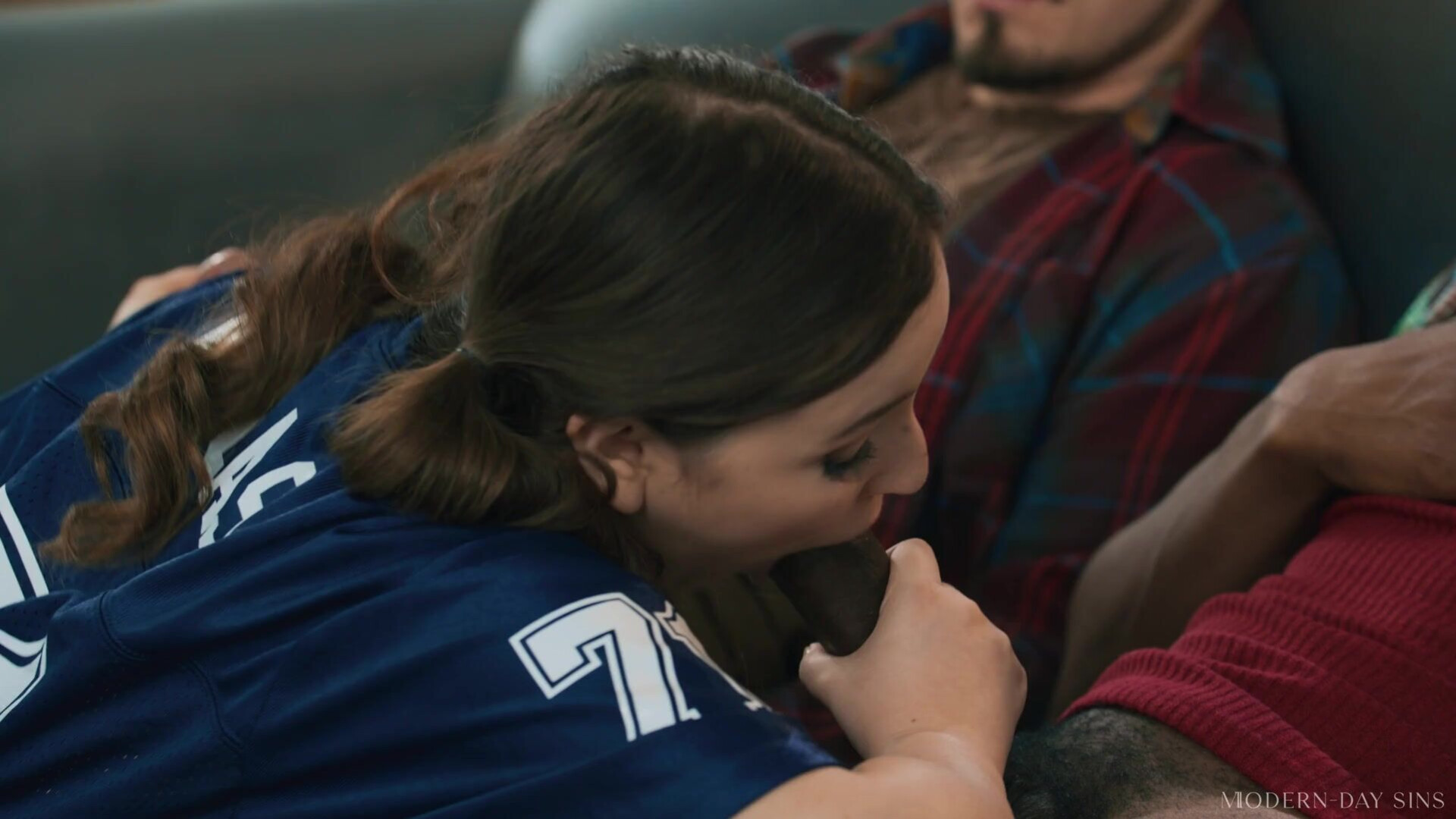 Leana Lovings 2 facials for cute nerdy girl in HD - brunette - small tits - medium tits - busty - big ass - cute - curvy - chuby - threesome - interracial