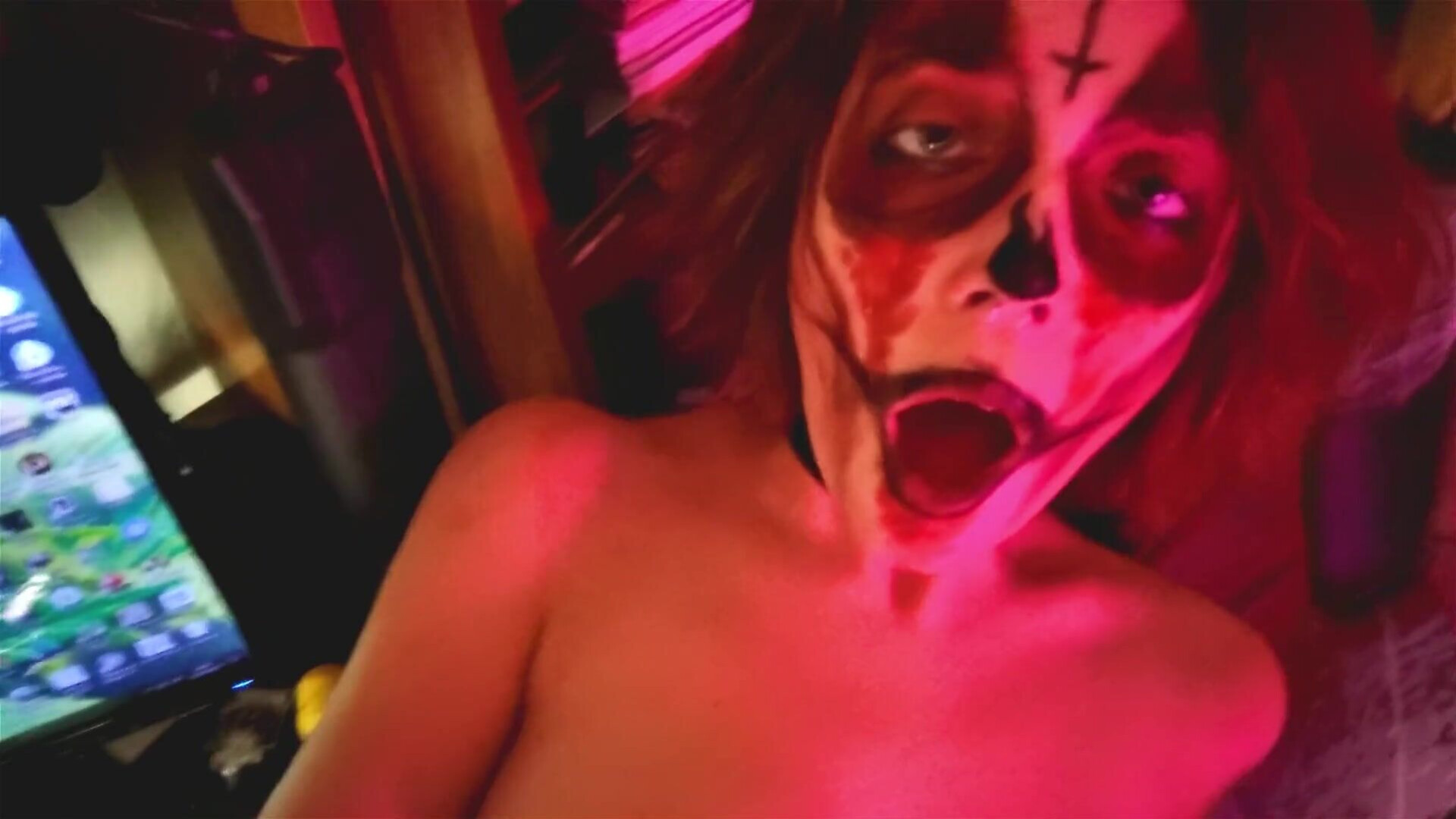 Miha Nika69 Halloween Slut Witch Gets Cum In Mouth For Candy - russian - hardcore